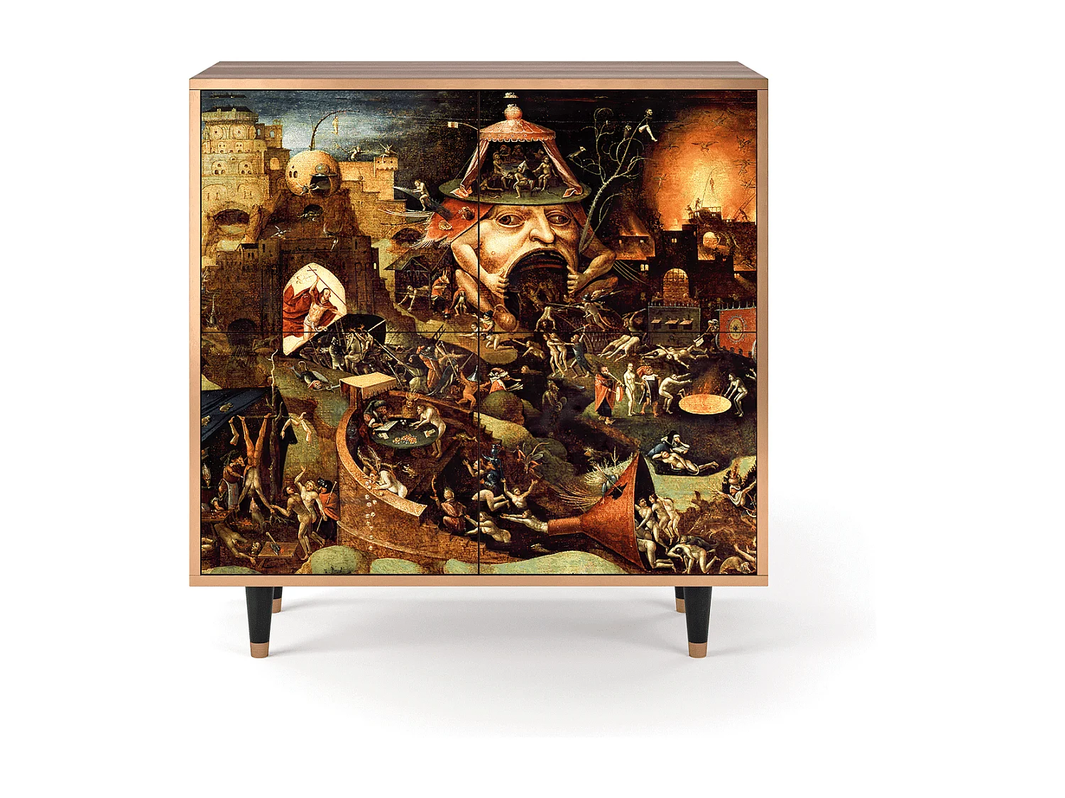 Buffet - 94x96x48 cm - BS3 - Christ in Limbo, Noyer