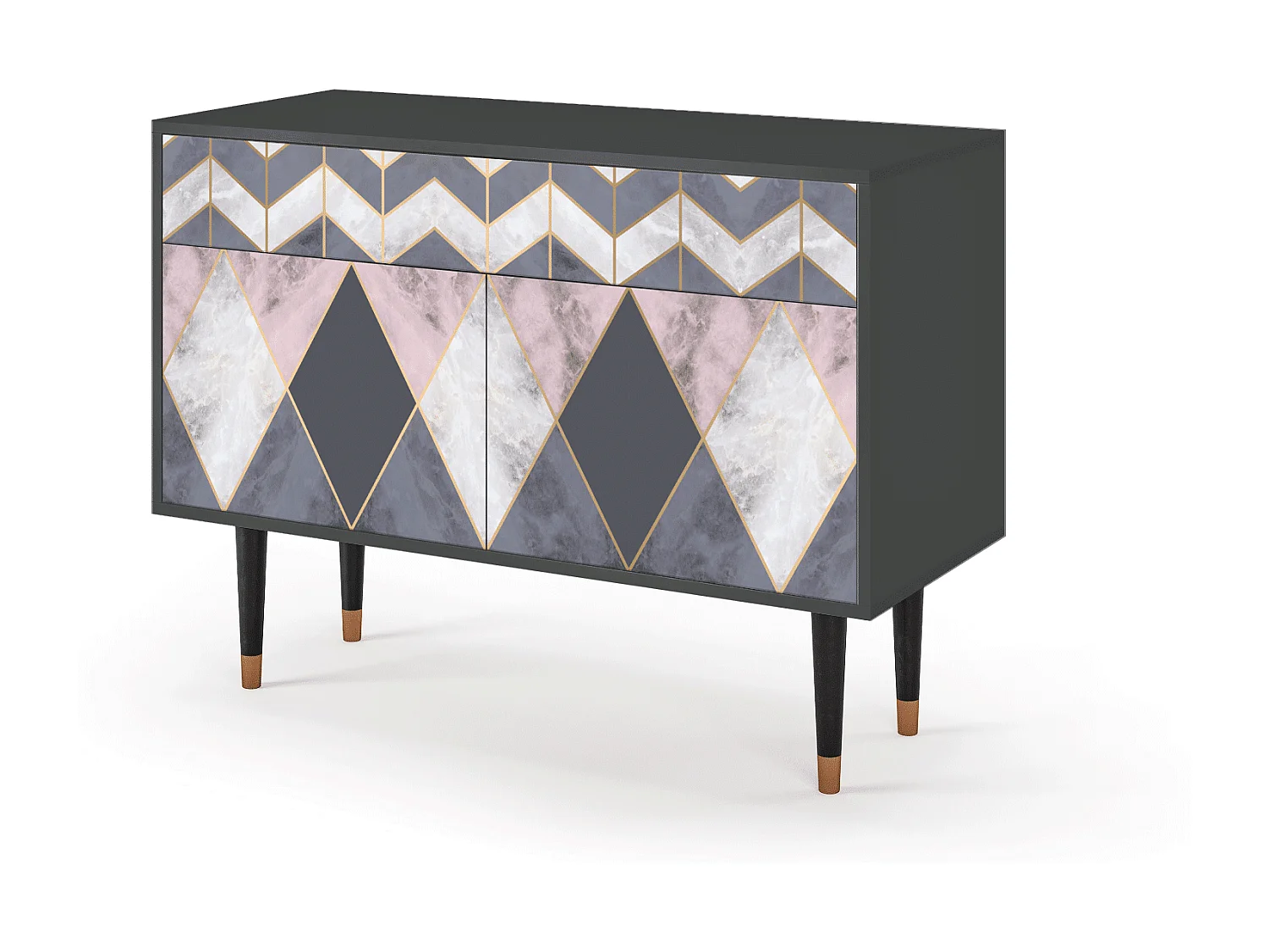 Kredens - 115x85x48 cm - BS4 - Ideal Harmony, Antracyt