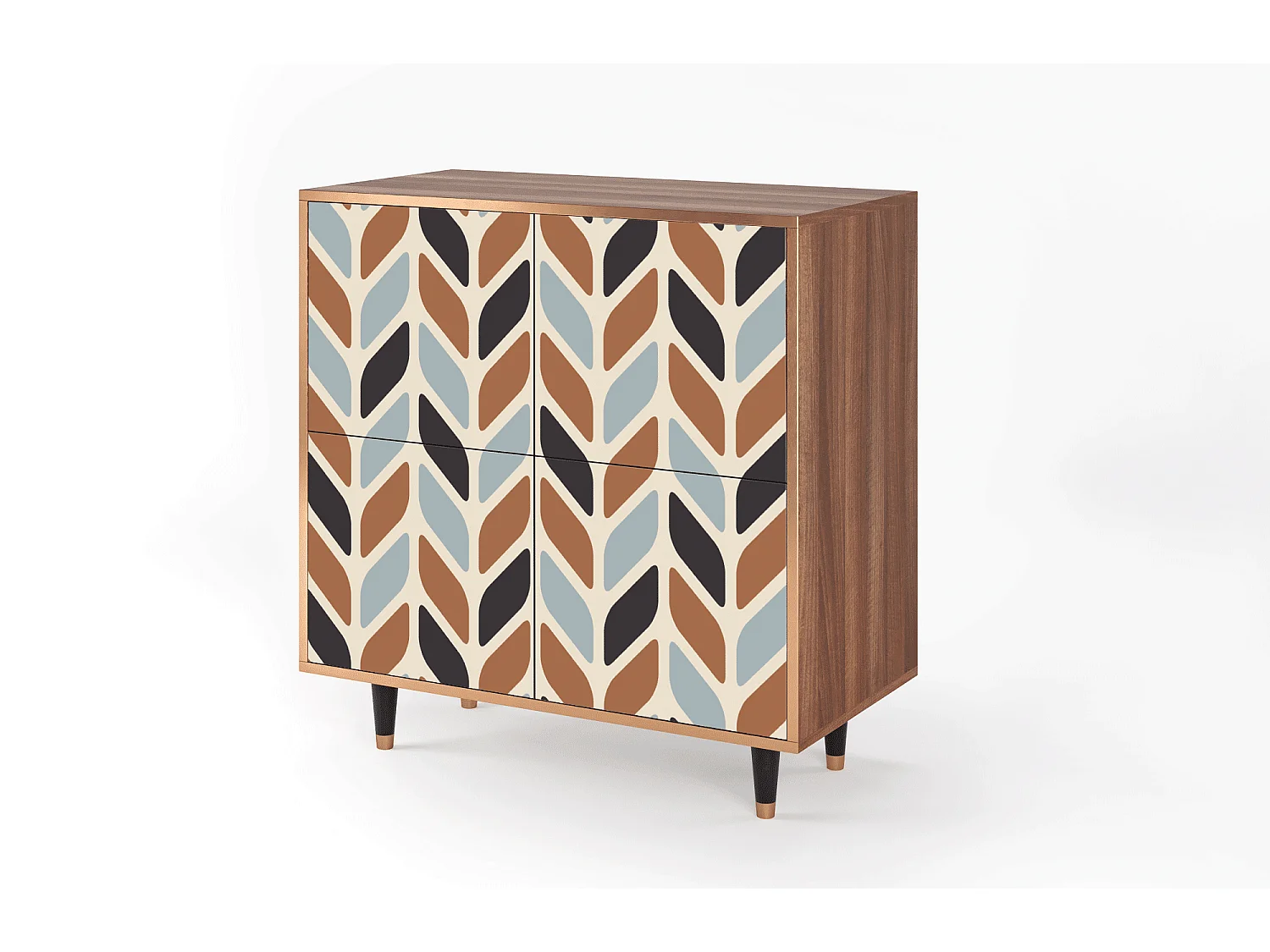 Aparador - 94x96x48 cm - BS3 - Beige Laure, Nogueira