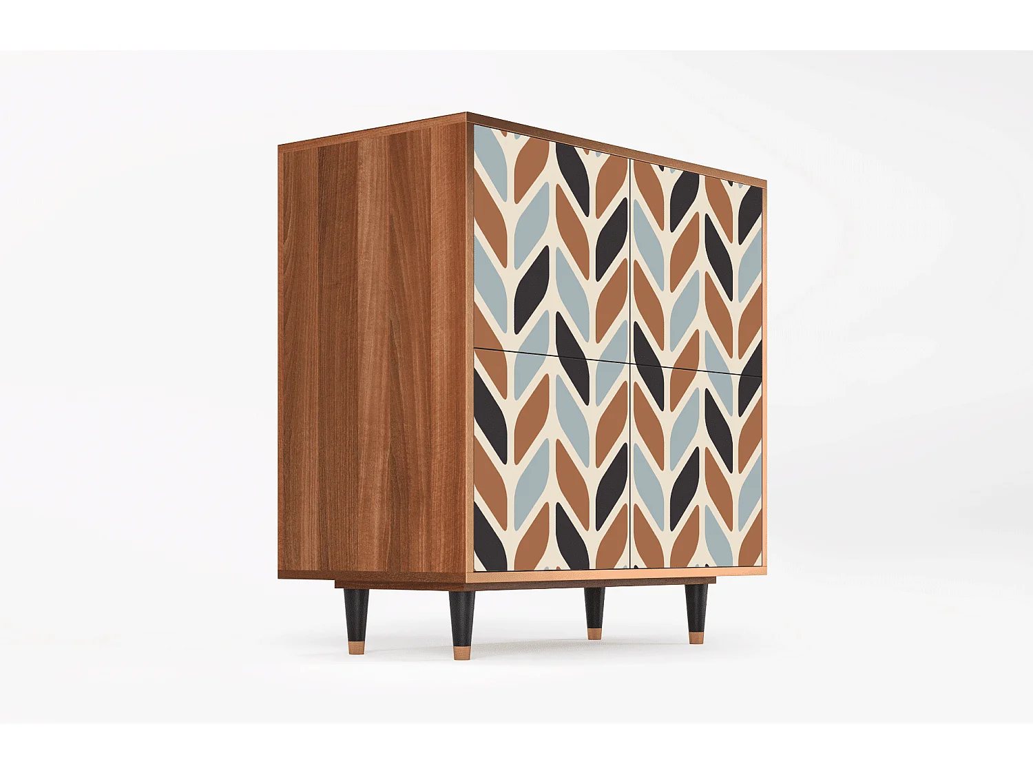 Aparador - 94x96x48 cm - BS3 - Beige Laure, Nogueira