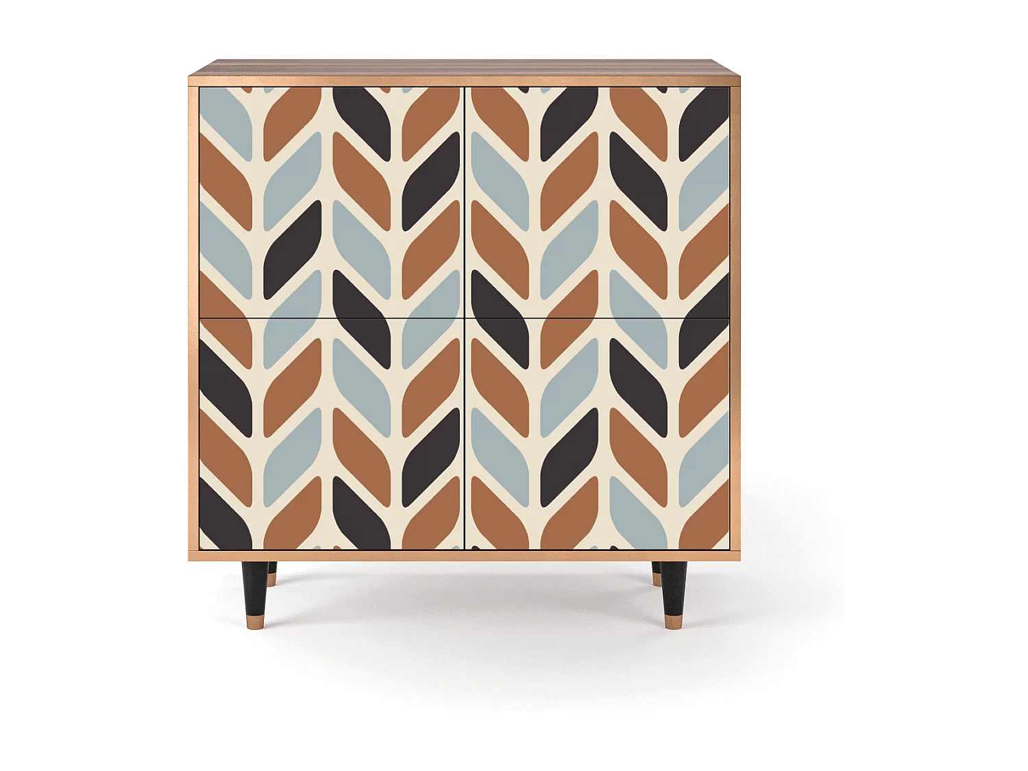 Buffet - 94x96x48 cm - BS3 - Beige Laure, Noyer