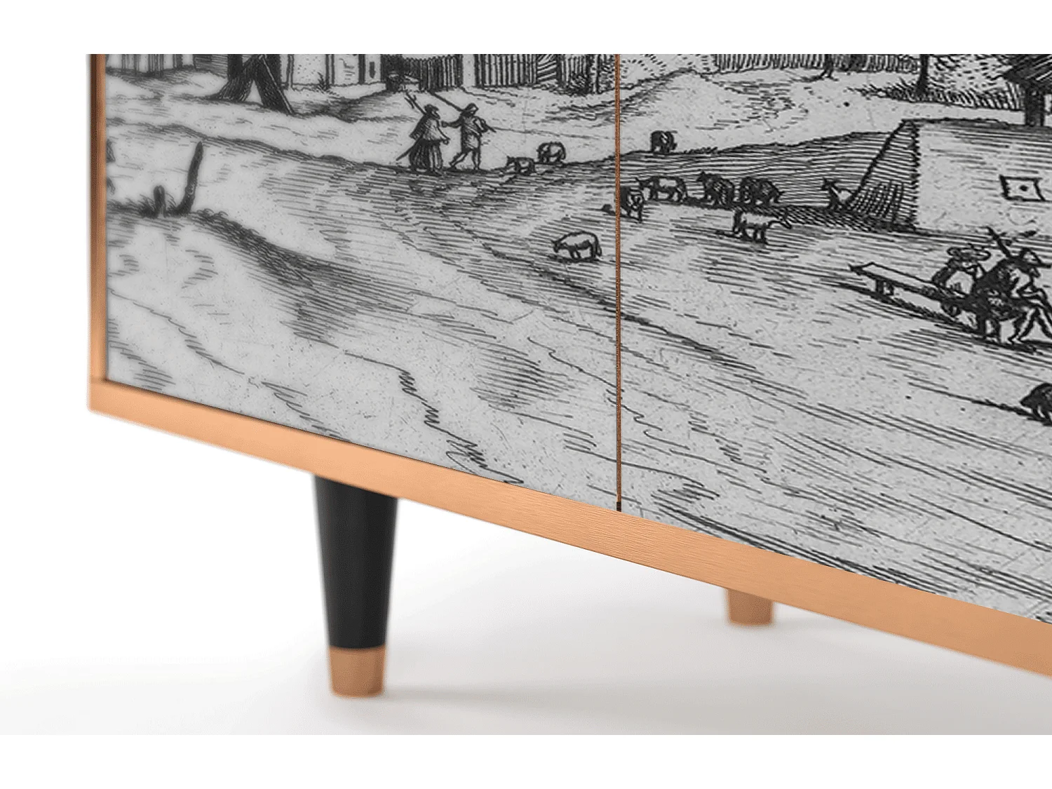 Aparador - 94x96x48 cm - BS3 - Country Village, Nogal