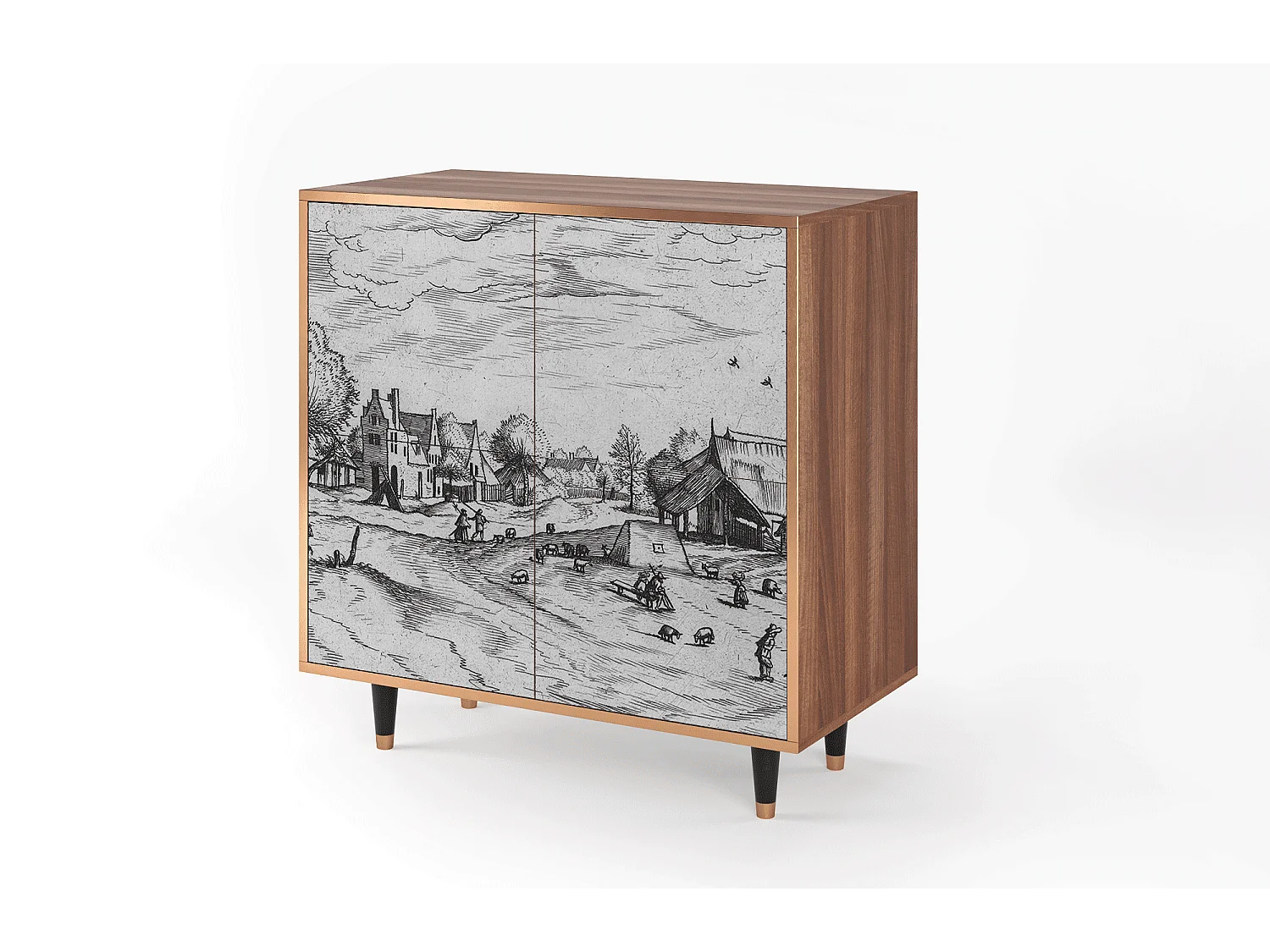 Buffet - 94x96x48 cm - BS3 - Country Village, Noyer