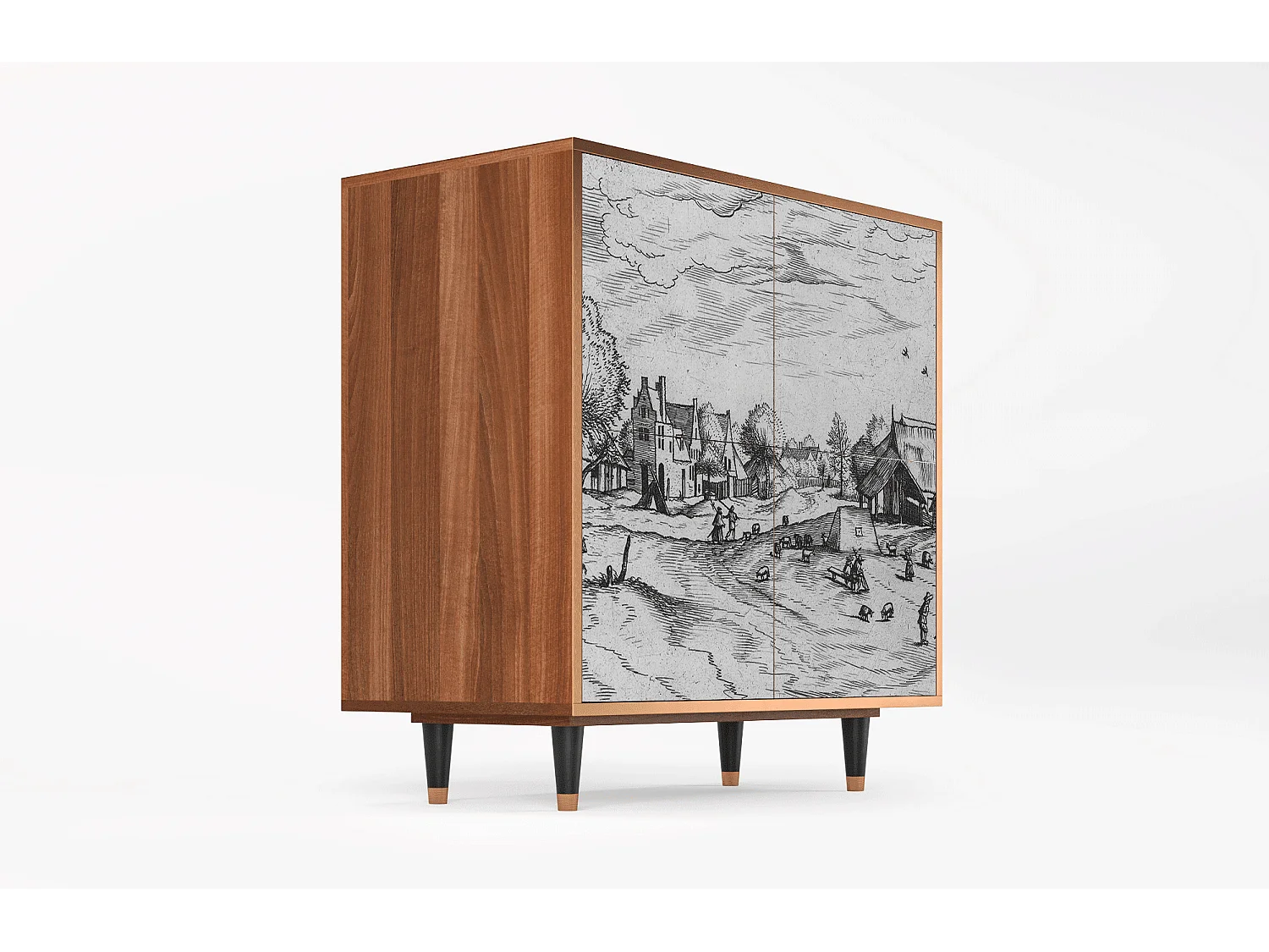 Buffet - 94x96x48 cm - BS3 - Country Village, Noyer