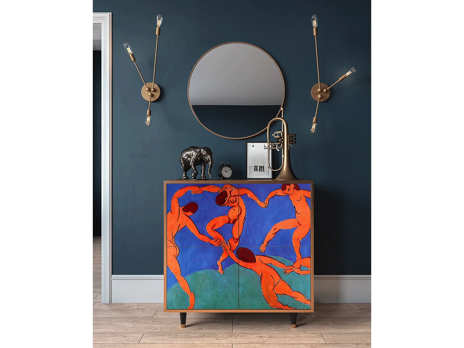 Aparador - 94x96x48 cm - BS3 - The Dance by Matisse , Nogueira