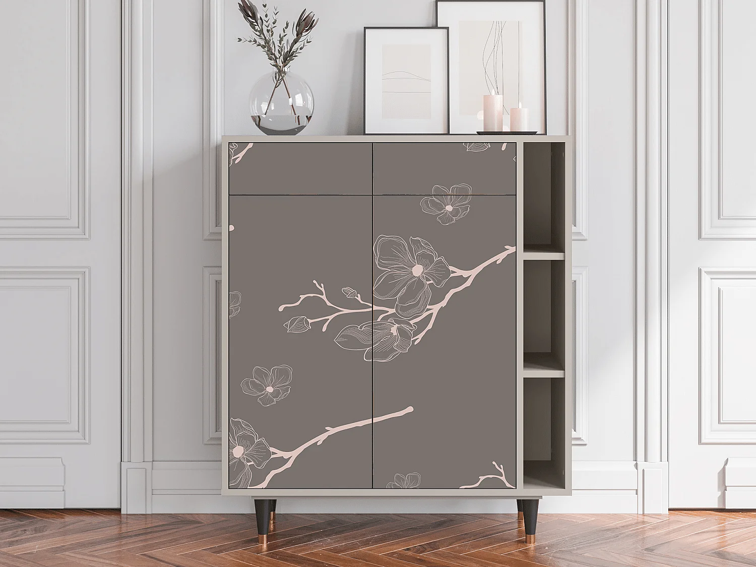 Dressoir - 96х110х41 cm - BS6 - Cherry Blossom, Zand