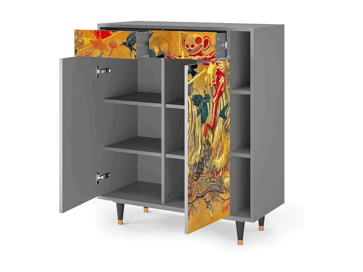 Credenza - 96х110х41 cm - BS6 - Blood by James Jean, Grigio