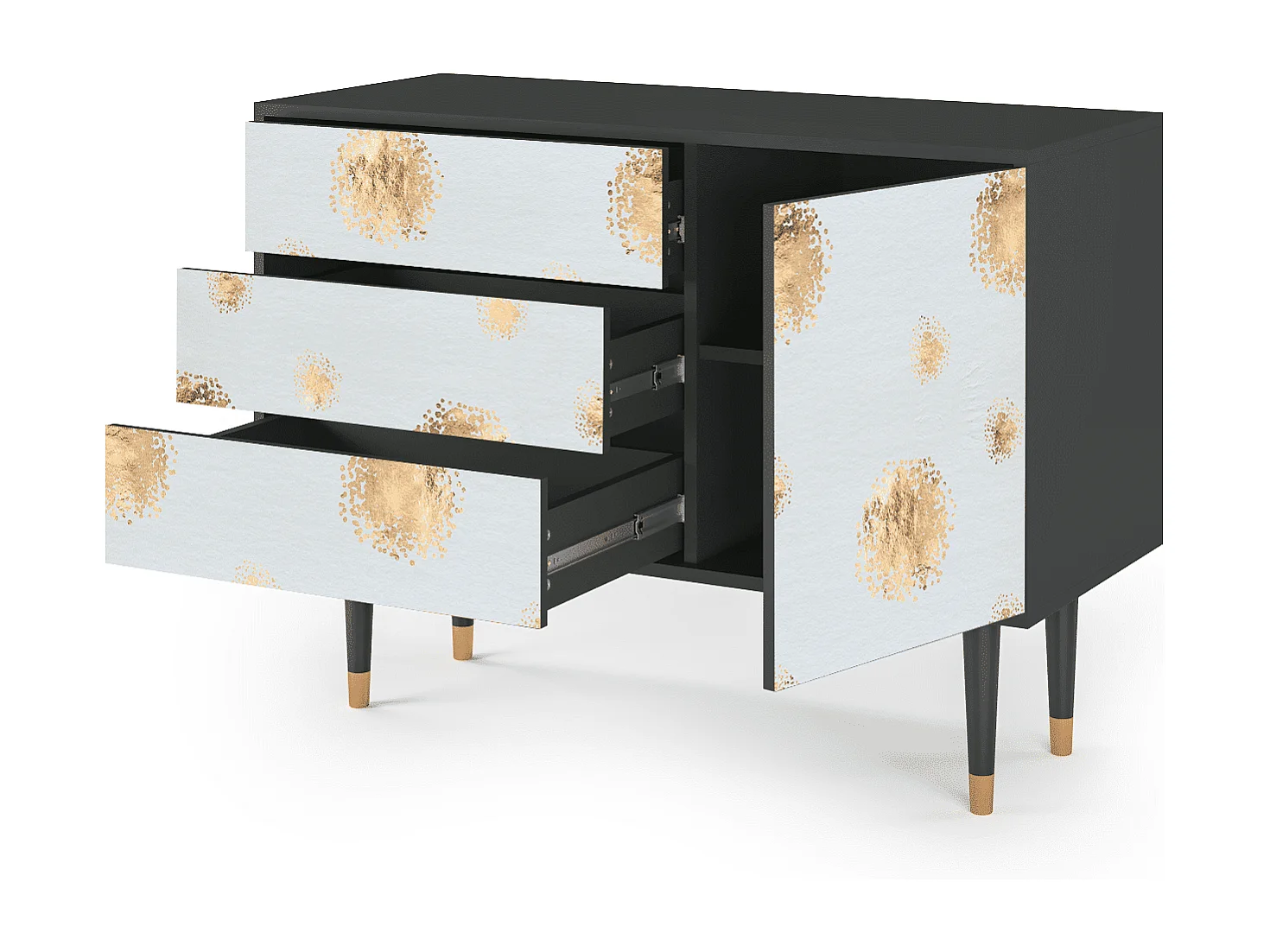 Credenza - 115х84х41 cm - S3 - Sky Latte, Antracite