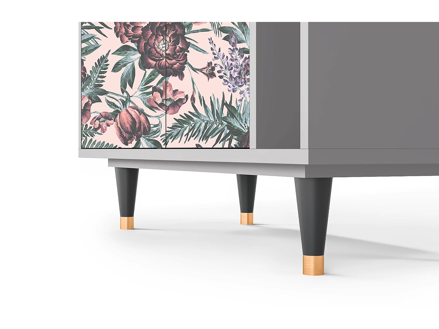 Buffet - 96х110х41 cm - BS6 - Peach Peonies, Gris