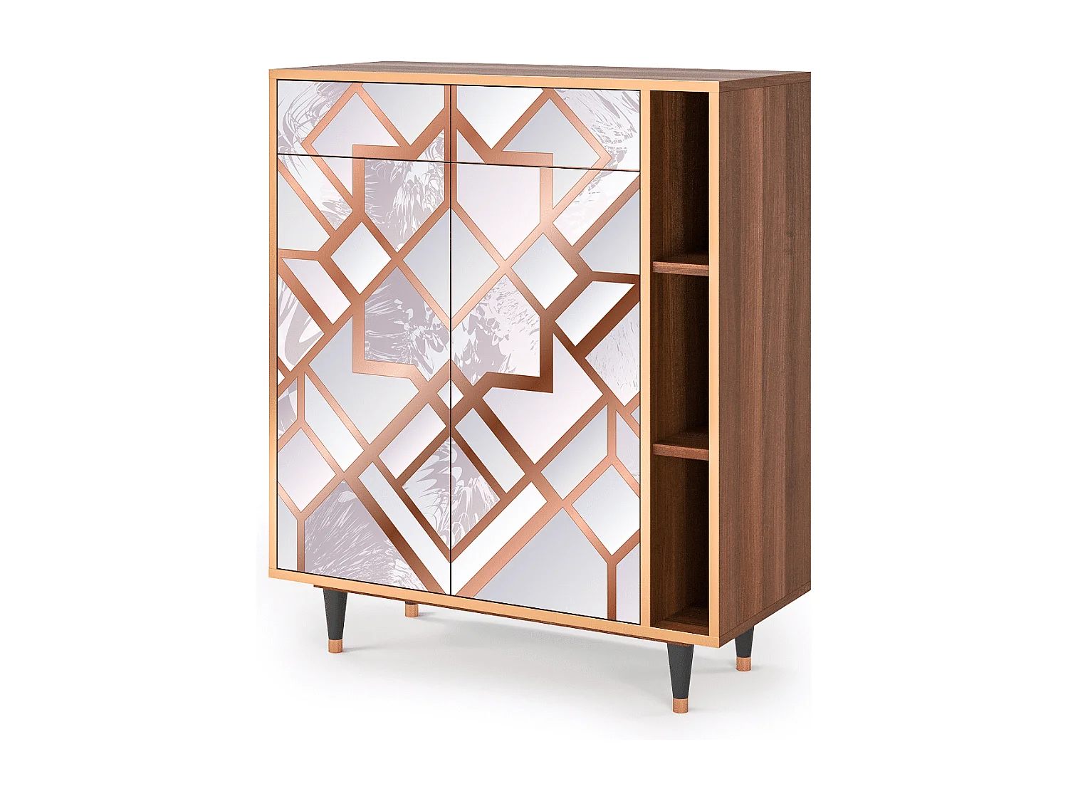 Kredens - 96х110х41 cm - BS6 - Pastel Fairytale, Orzech