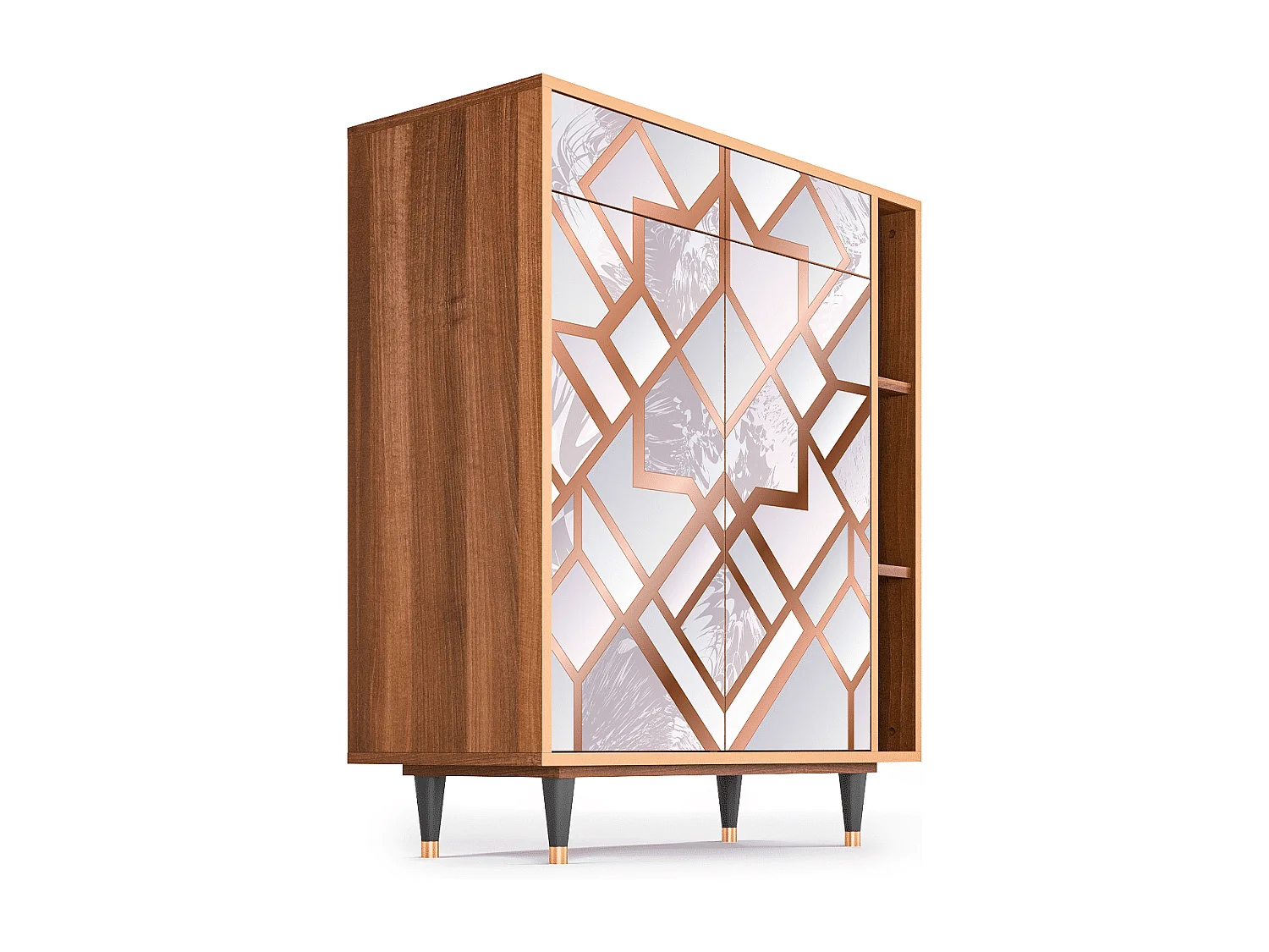 Kredens - 96х110х41 cm - BS6 - Pastel Fairytale, Orzech