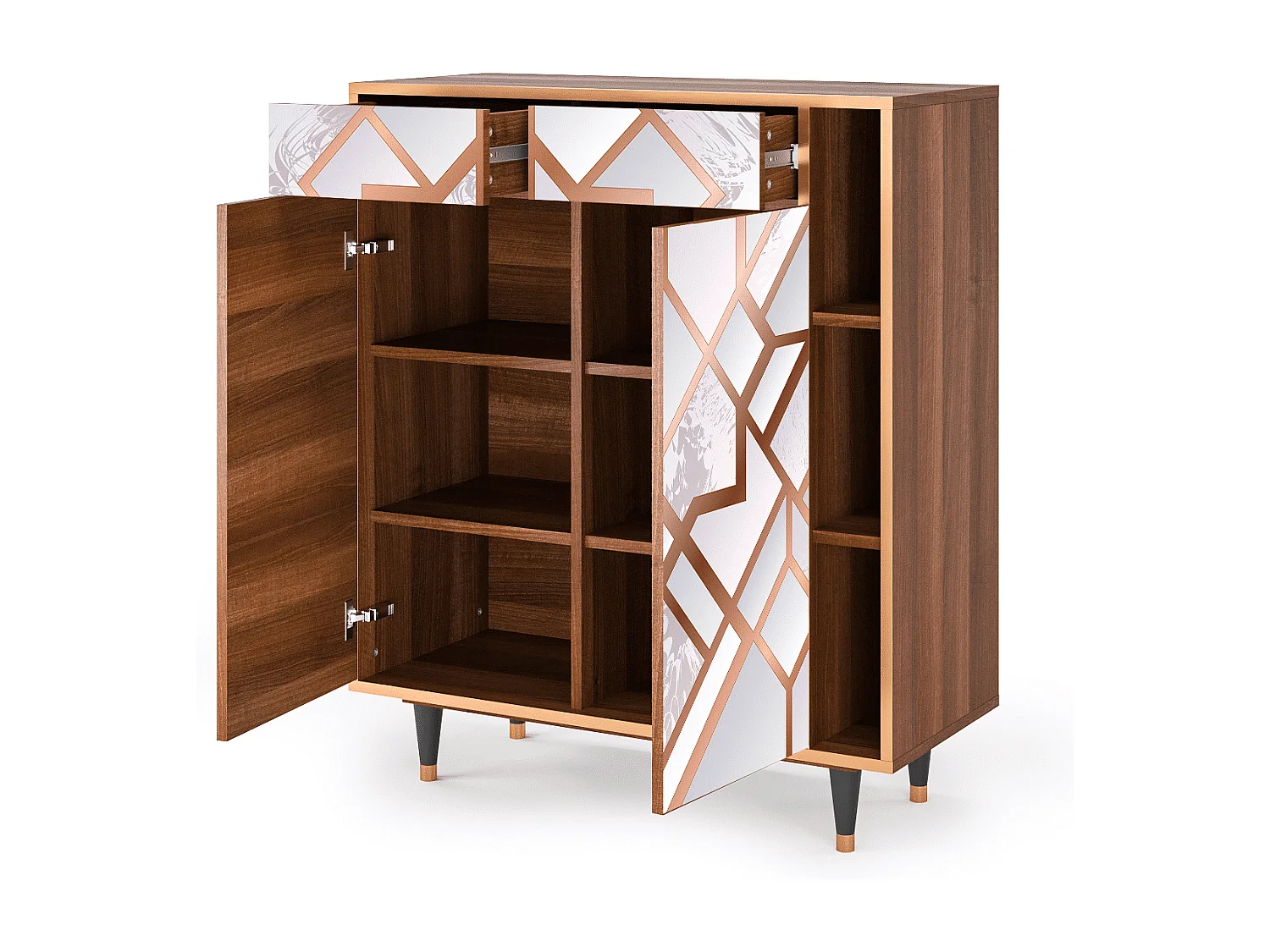 Kredens - 96х110х41 cm - BS6 - Pastel Fairytale, Orzech