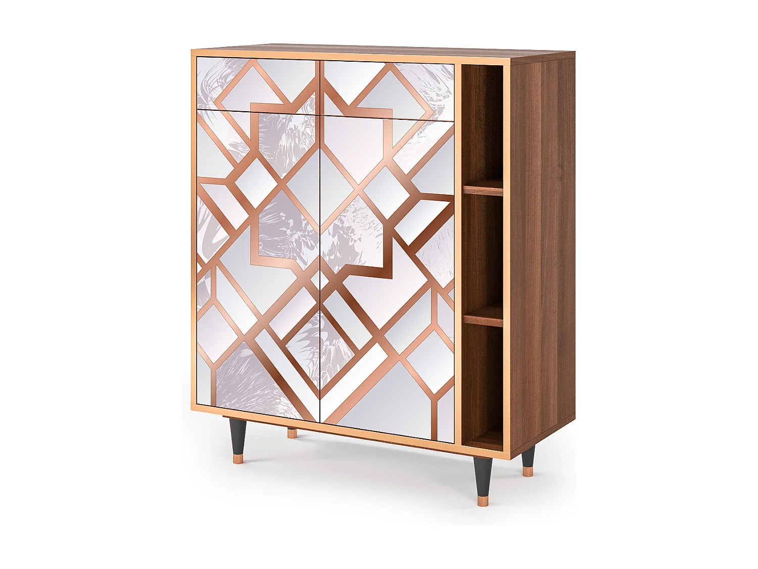 Credenza - 96х110х41 cm - BS6 - Pastel Fairytale, Noce