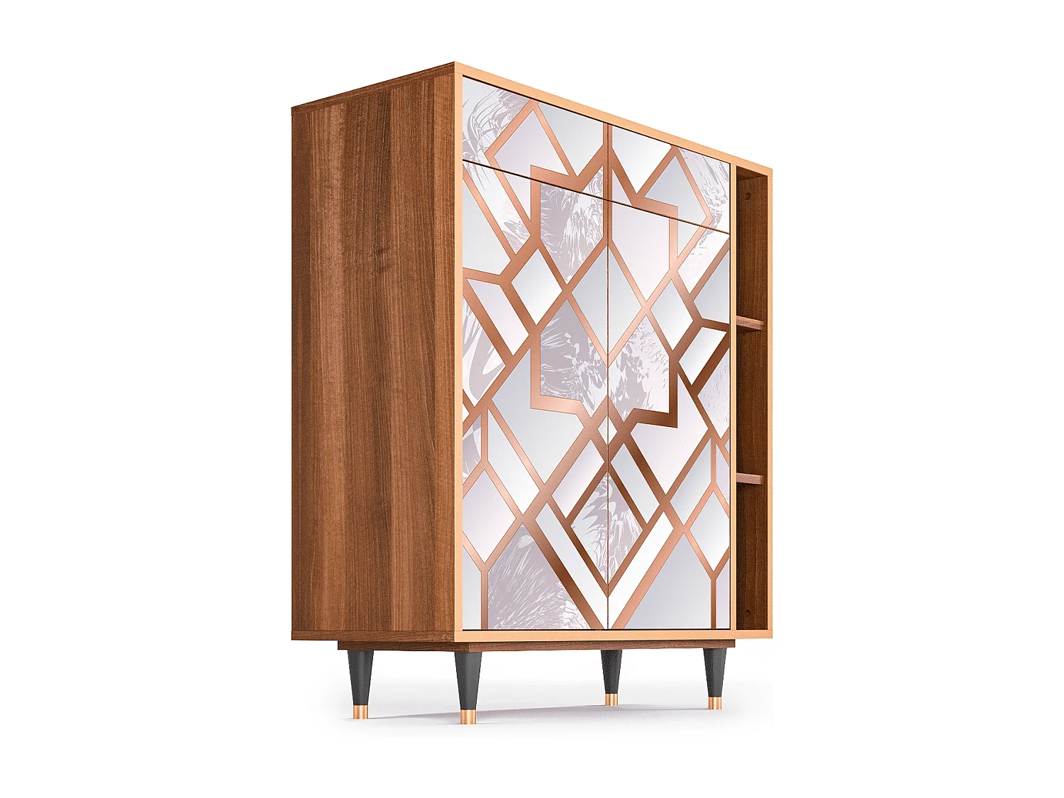 Credenza - 96х110х41 cm - BS6 - Pastel Fairytale, Noce