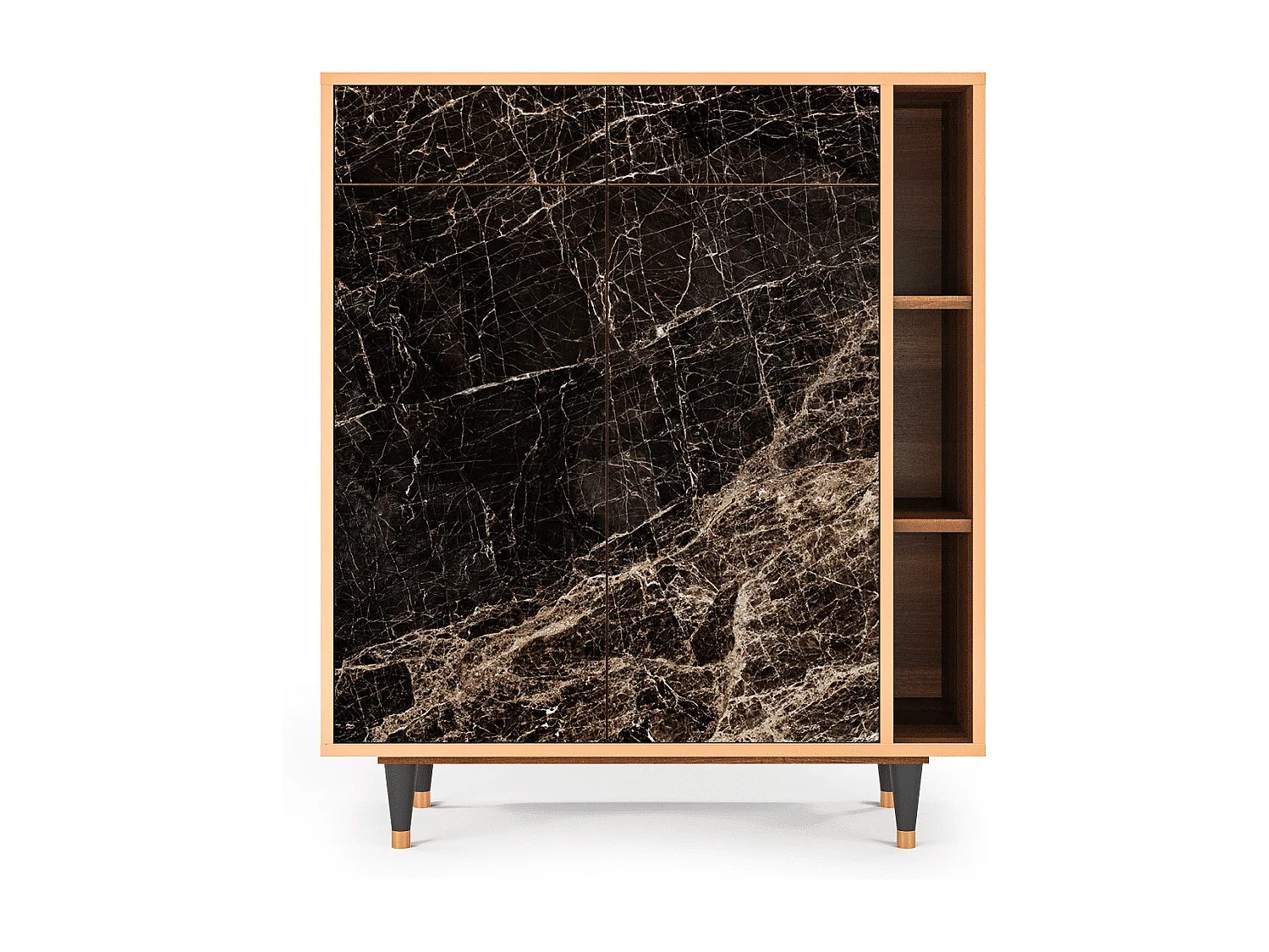 Aparador - 96х110х41 cm - BS6 - Night Abyss, Nogal