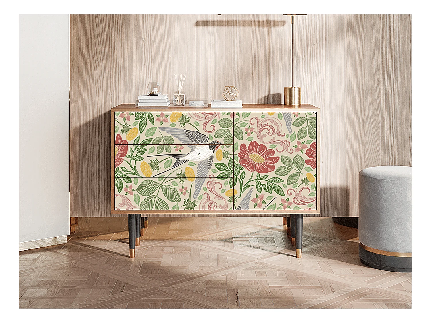 Buffet - 115х84х41 cm - S3 - Spring Swallow, Noyer