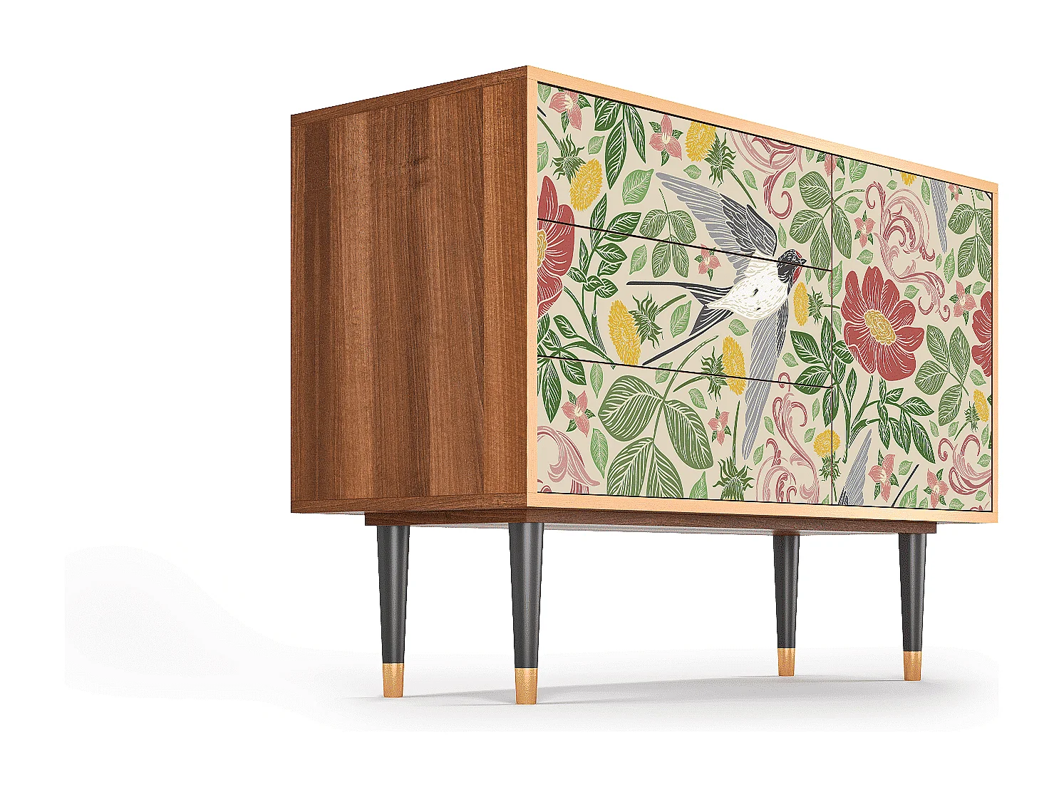 Buffet - 115х84х41 cm - S3 - Spring Swallow, Noyer