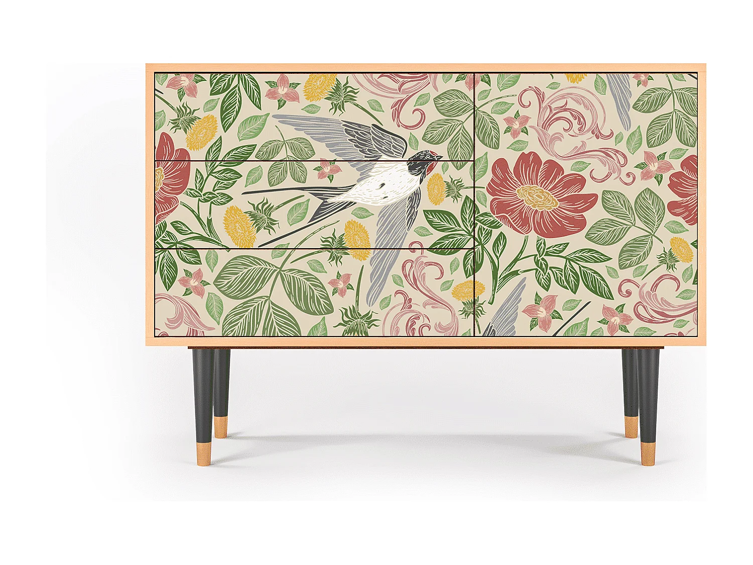 Buffet - 115х84х41 cm - S3 - Spring Swallow, Noyer