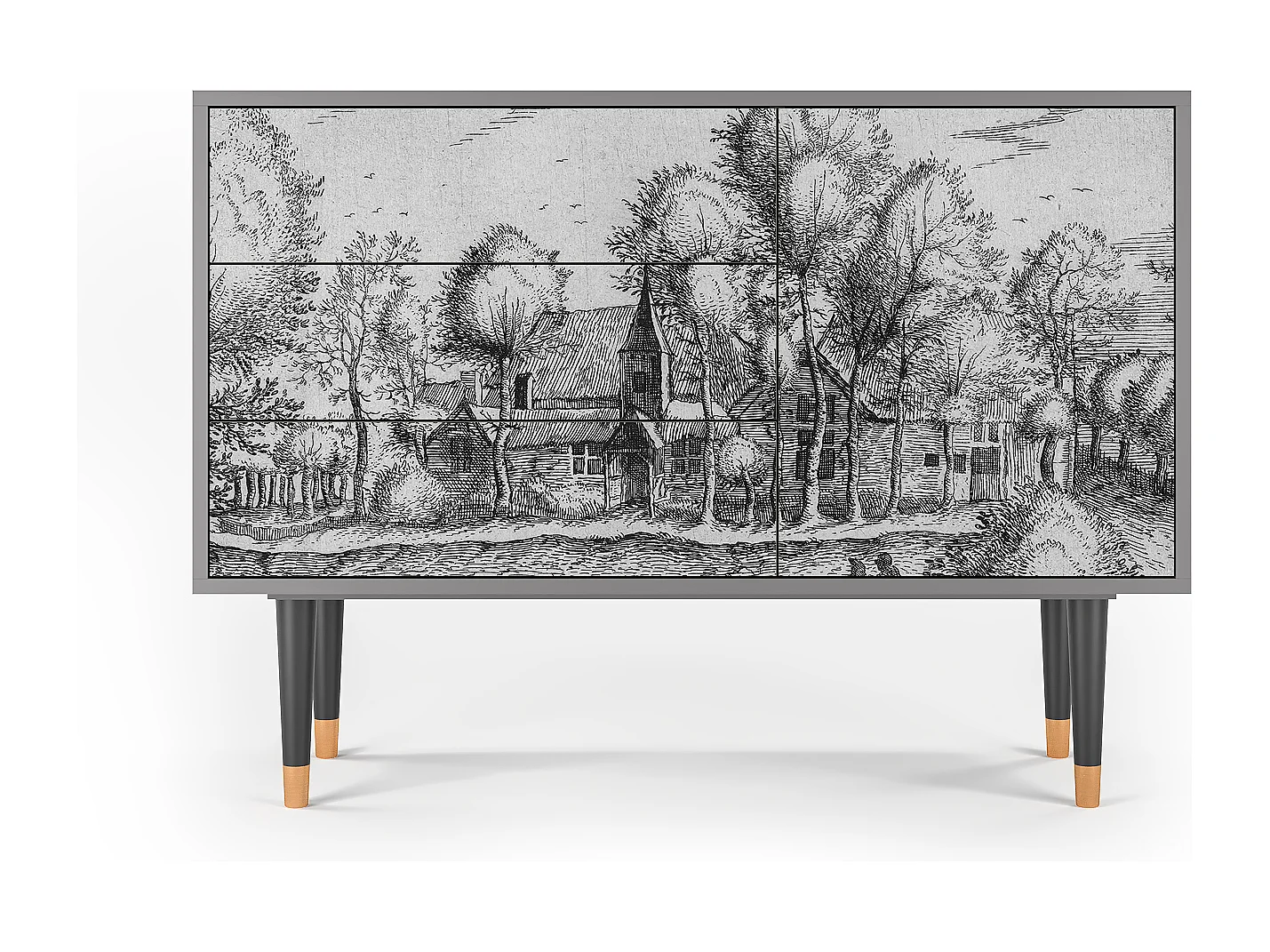 Aparador - 115х84х41 cm - S3 - A Pond, Cinza