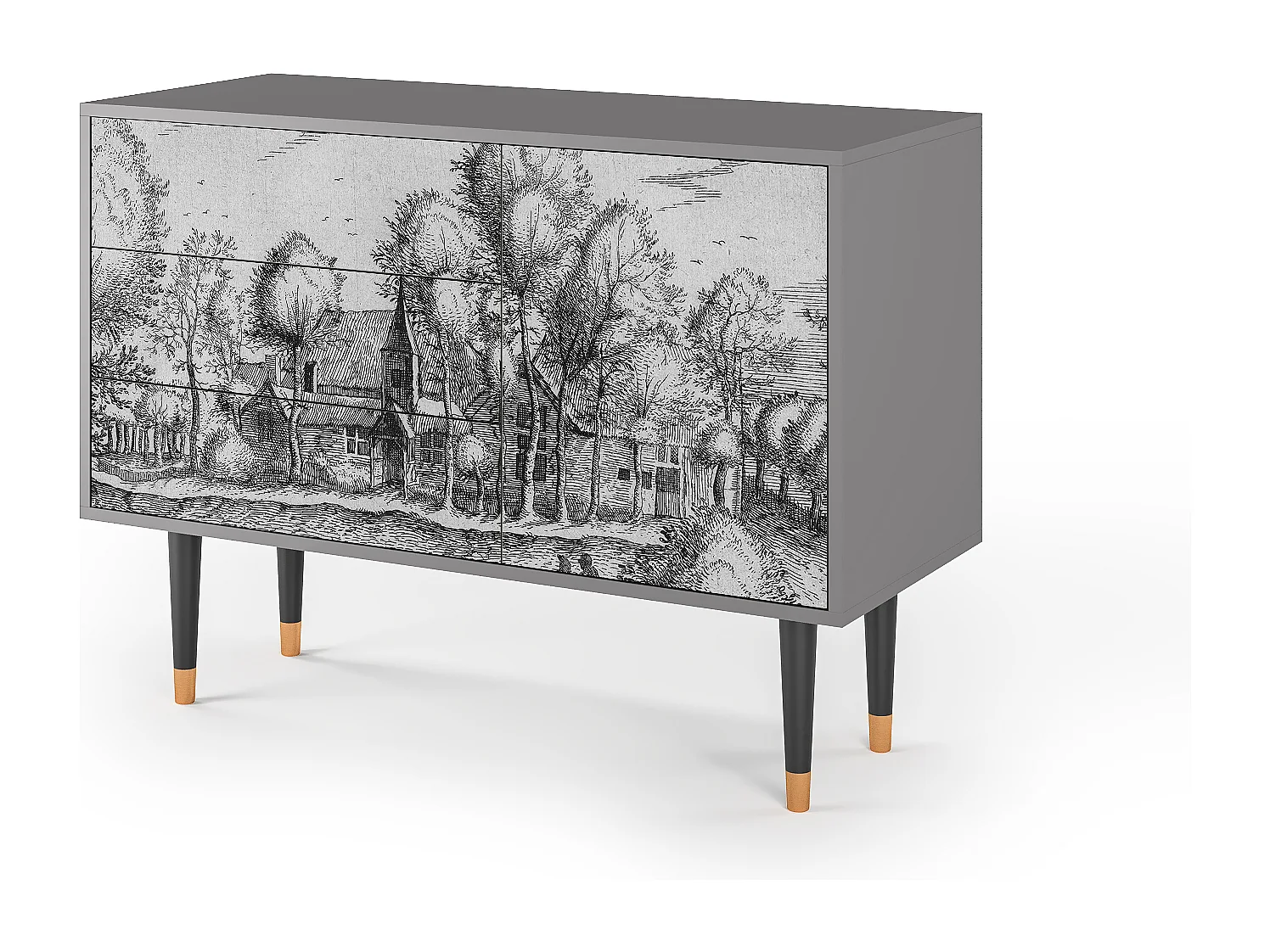 Aparador - 115х84х41 cm - S3 - A Pond, Cinza