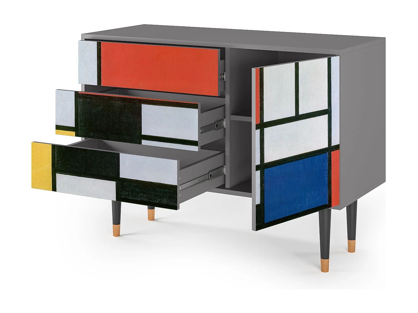 Buffet - 115х84х41 cm - S3 - A Pond, Gris