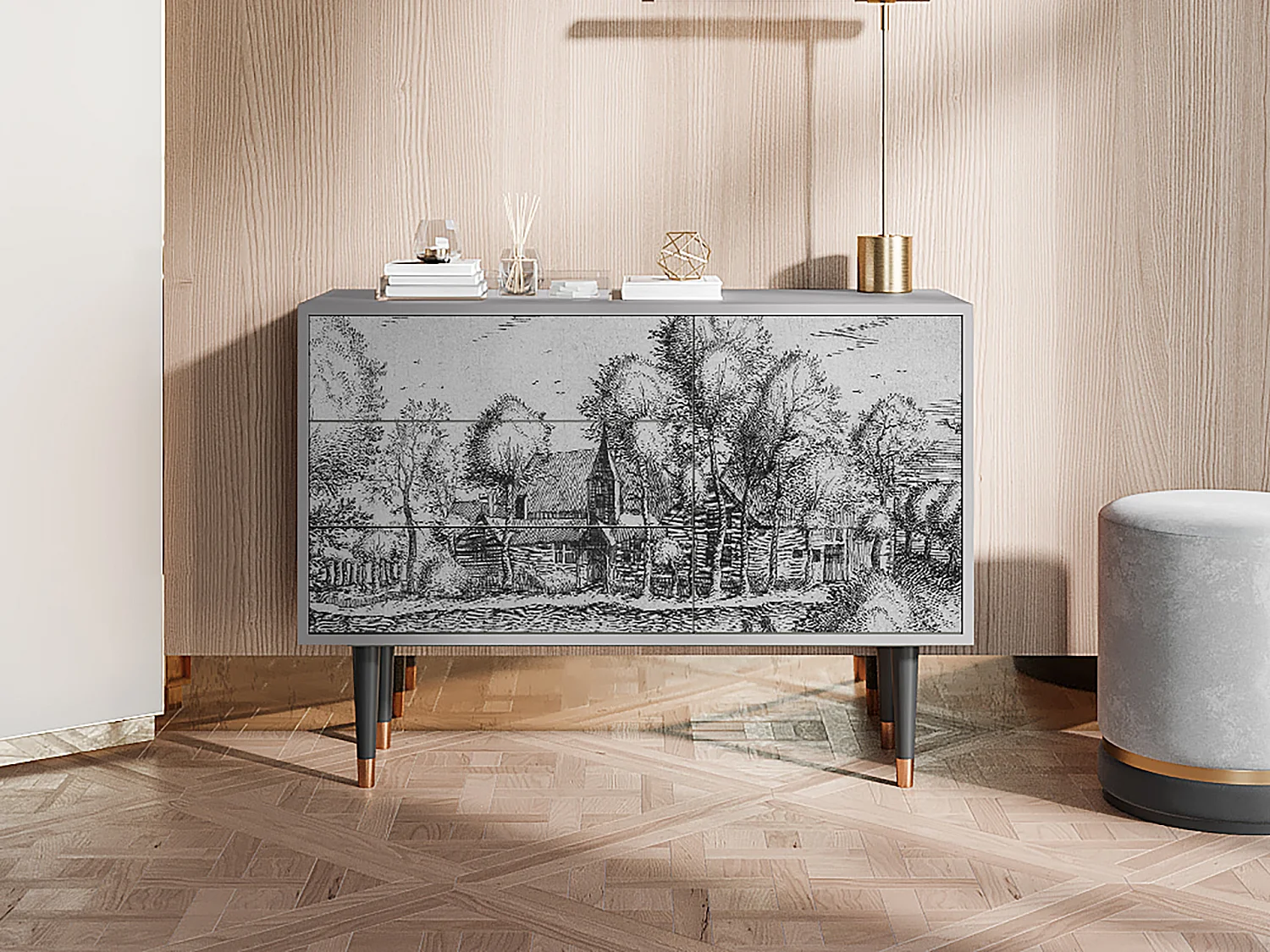 Credenza - 115х84х41 cm - S3 - A Pond, Grigio