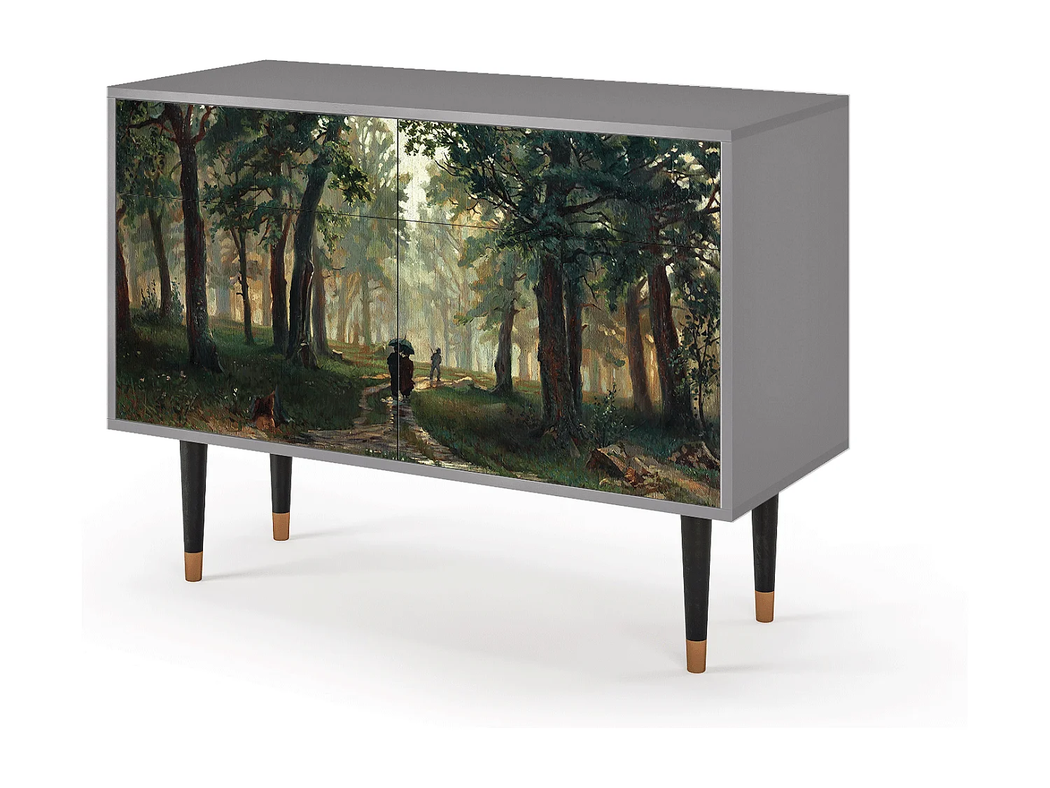 Buffet - 115x85x48 cm - BS4 -  Rain in the Oak Forest, Gris