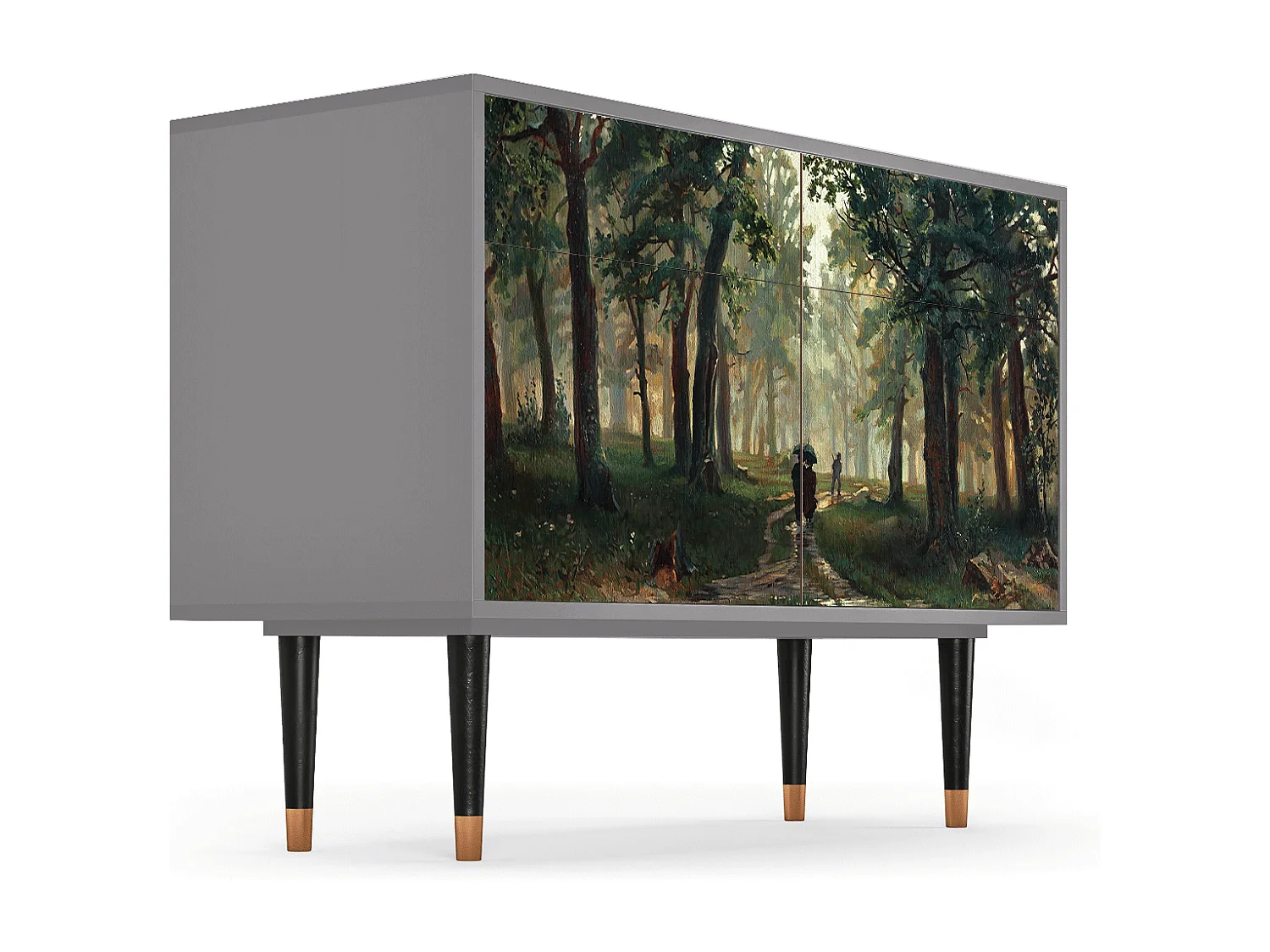 Buffet - 115x85x48 cm - BS4 -  Rain in the Oak Forest, Gris