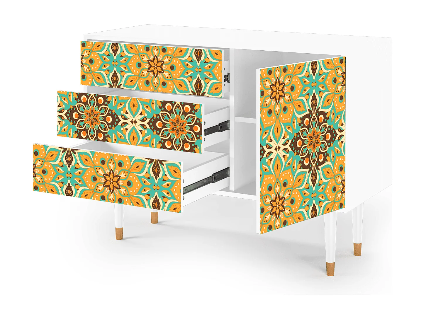 Buffet - 115х84х41 cm - S3 - Indian Spices, Blanc