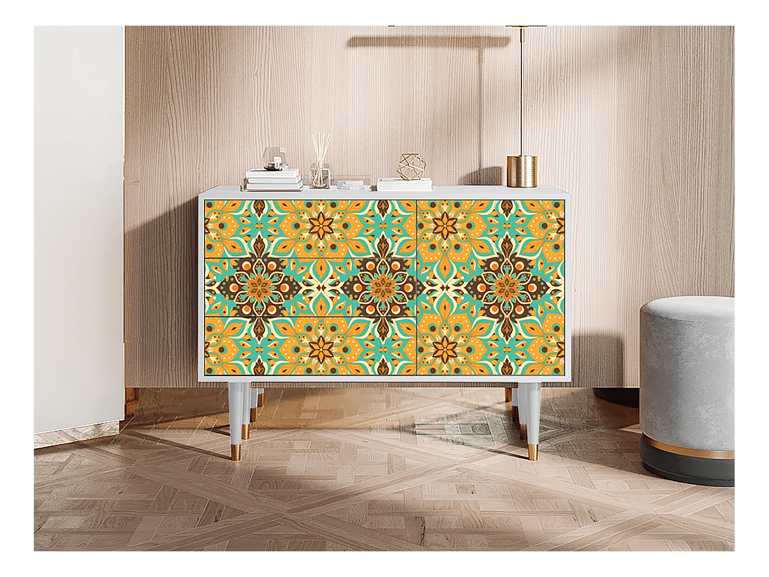 Dressoir - 115х84х41 cm - S3 - Indian Spices, Wit