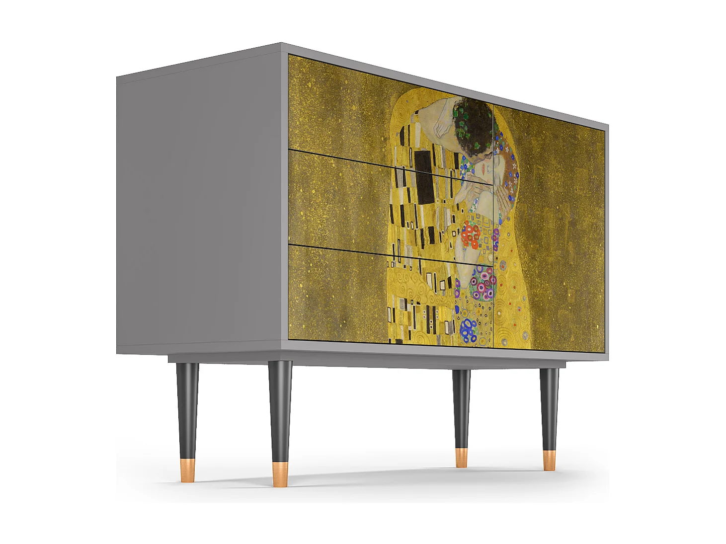 Aparador - 115х84х41 cm - S3 - The Kiss by Klimt , Gris