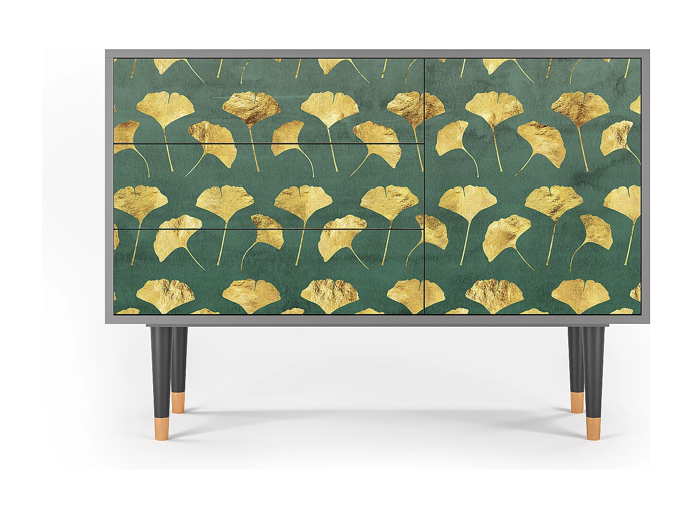 Credenza - 115х84х41 cm - S3 - Gingko leaves, Grigio