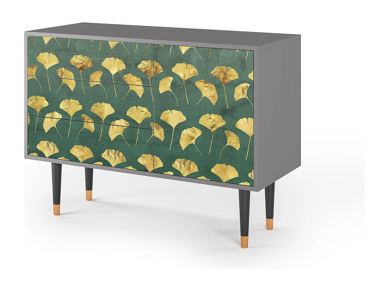 Credenza - 115х84х41 cm - S3 - Gingko leaves, Grigio