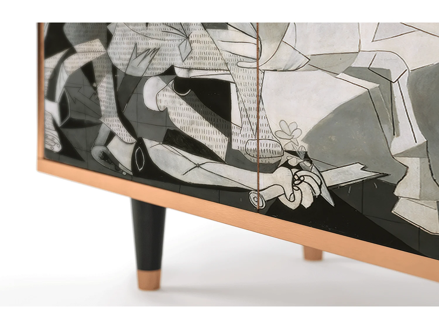 Aparador - 94x96x48 cm - BS3 - Guernica by Picasso, Nogueira