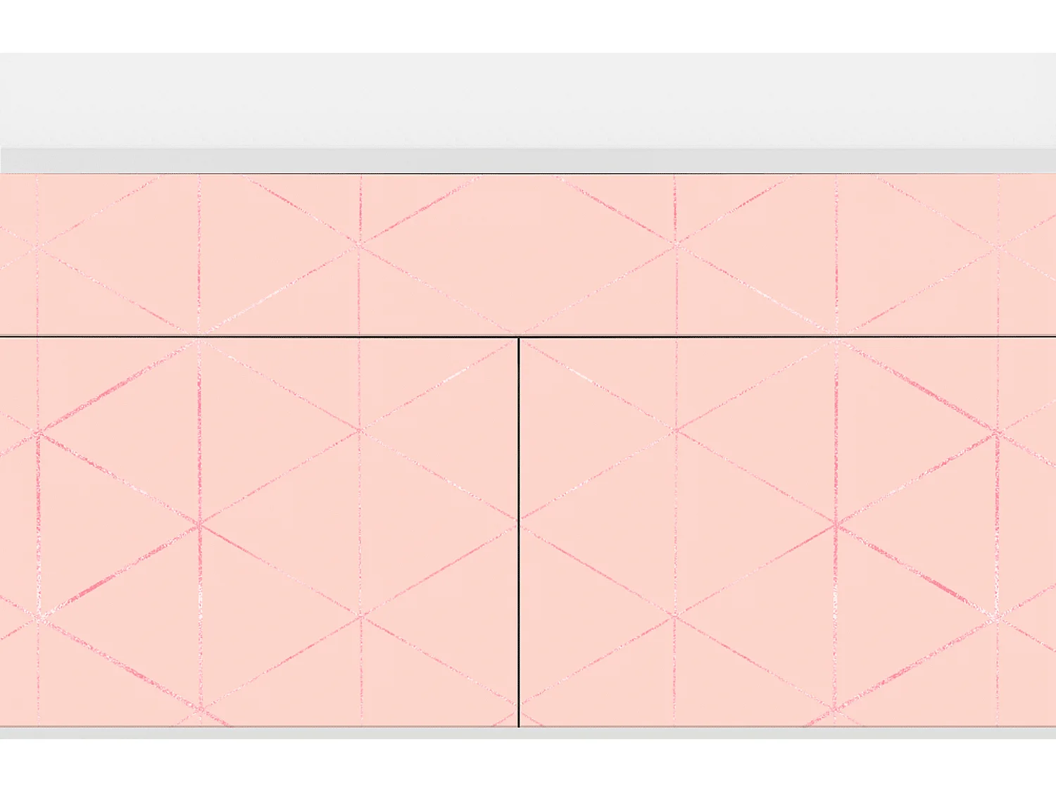 Buffet - 115x85x48 cm - BS4 - Rose Quartz, Blanc