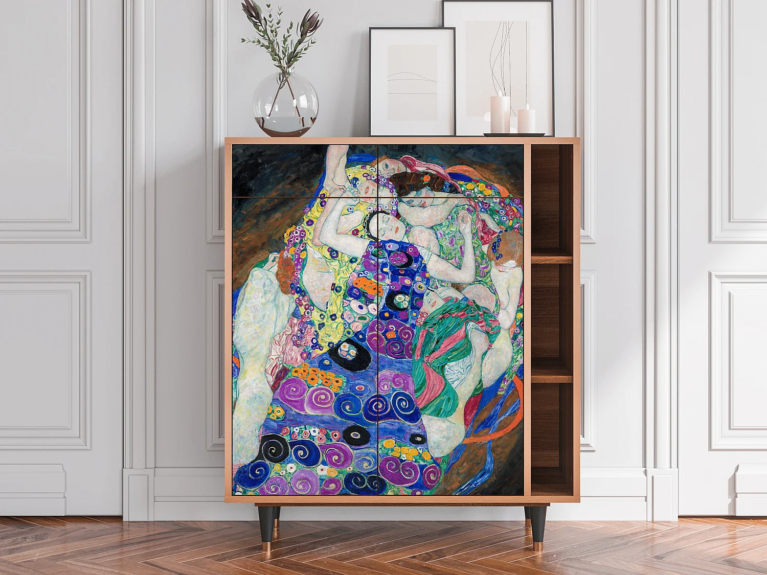Sideboard - 96х110х41 cm - BS6 - The Maiden by Klimt, Walnuss