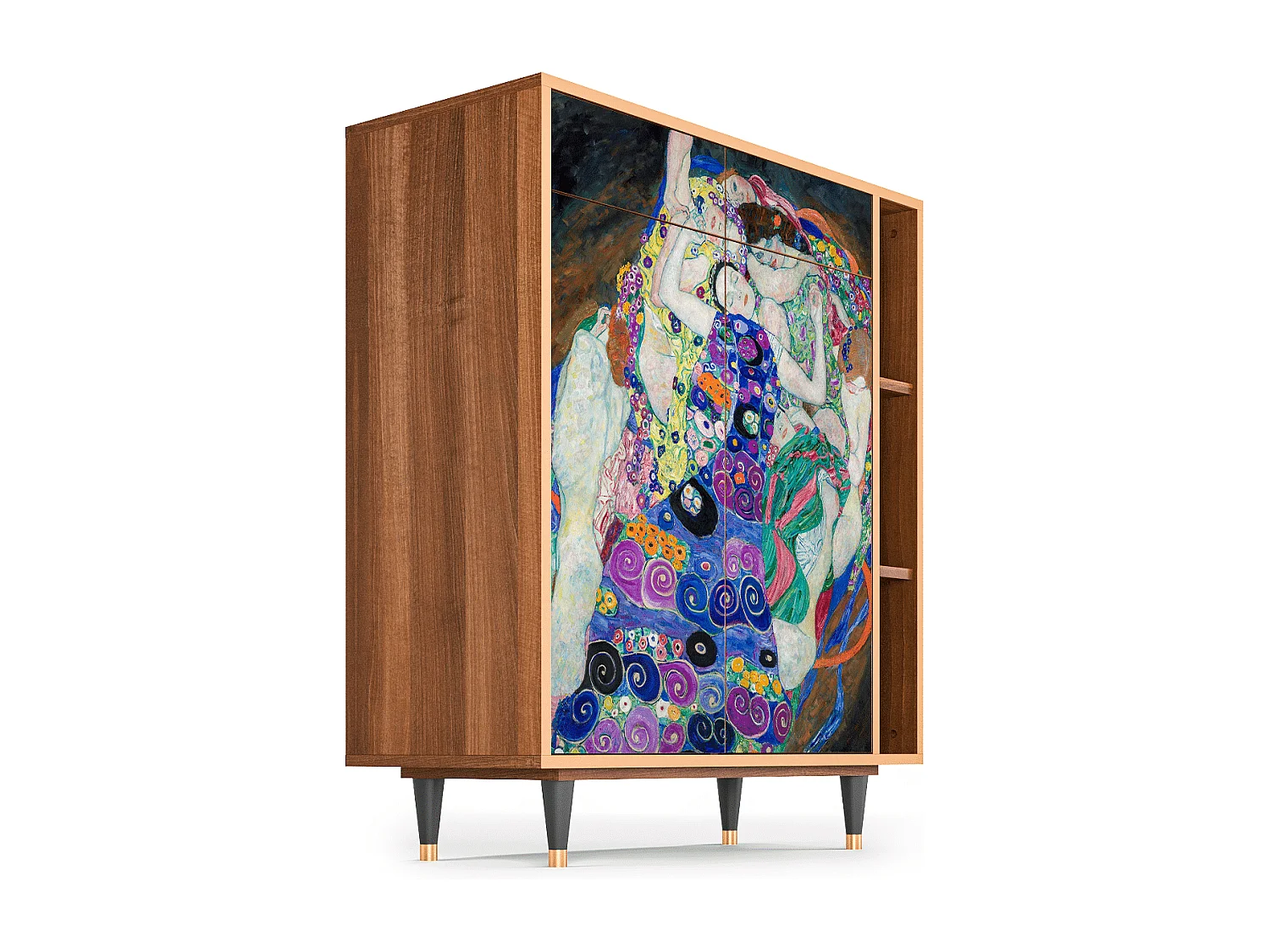 Kredens - 96х110х41 cm - BS6 - The Maiden by Klimt, Orzech