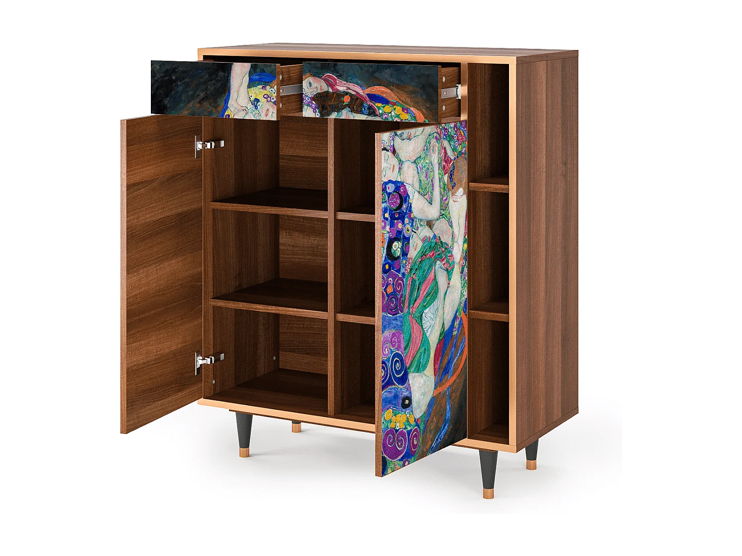 Credenza - 96х110х41 cm - BS6 - The Maiden by Klimt, Noce