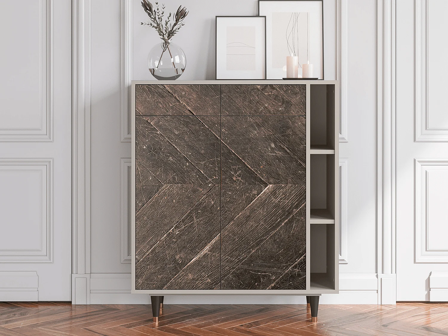 Aparador - 96х110х41 cm - BS6 - Wise Tree, Areia