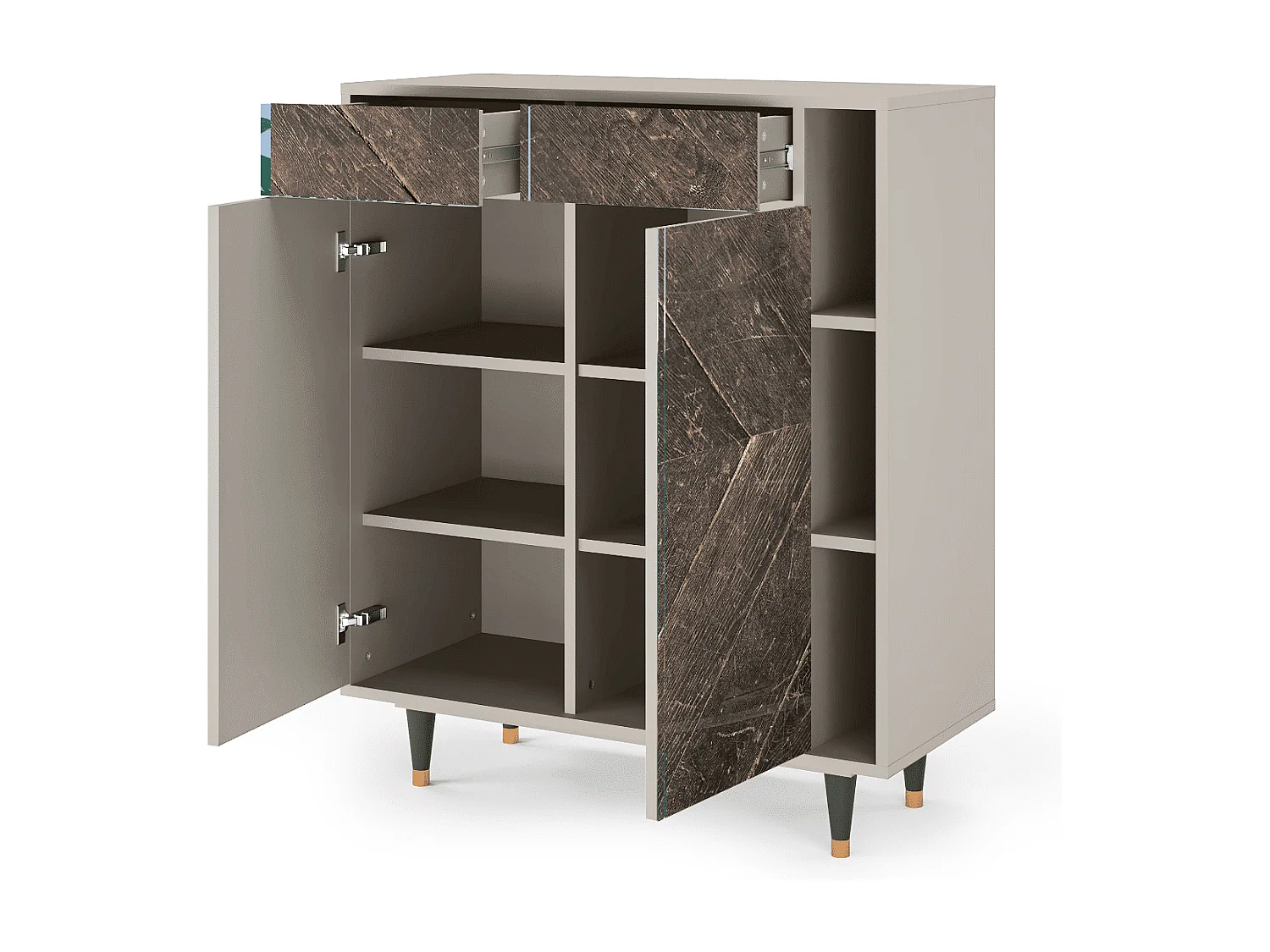 Aparador - 96х110х41 cm - BS6 - Wise Tree, Areia