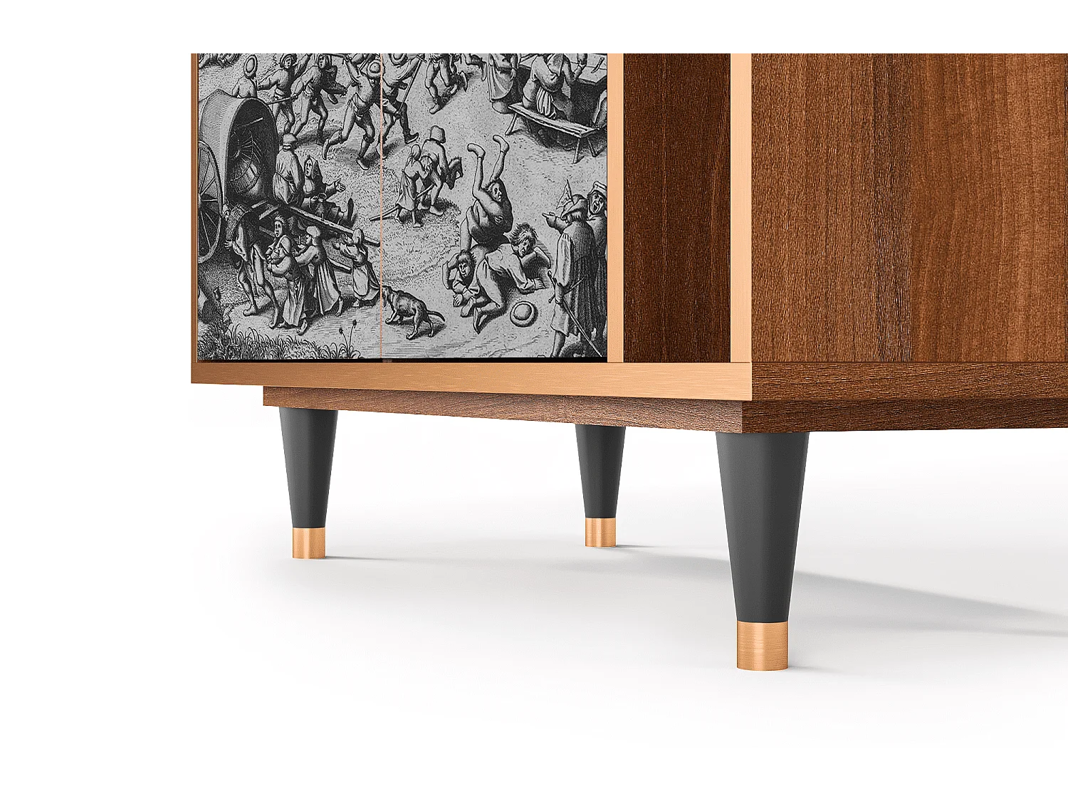 Kredens - 96х110х41 cm - BS6 - The Festival of Saint, Orzech