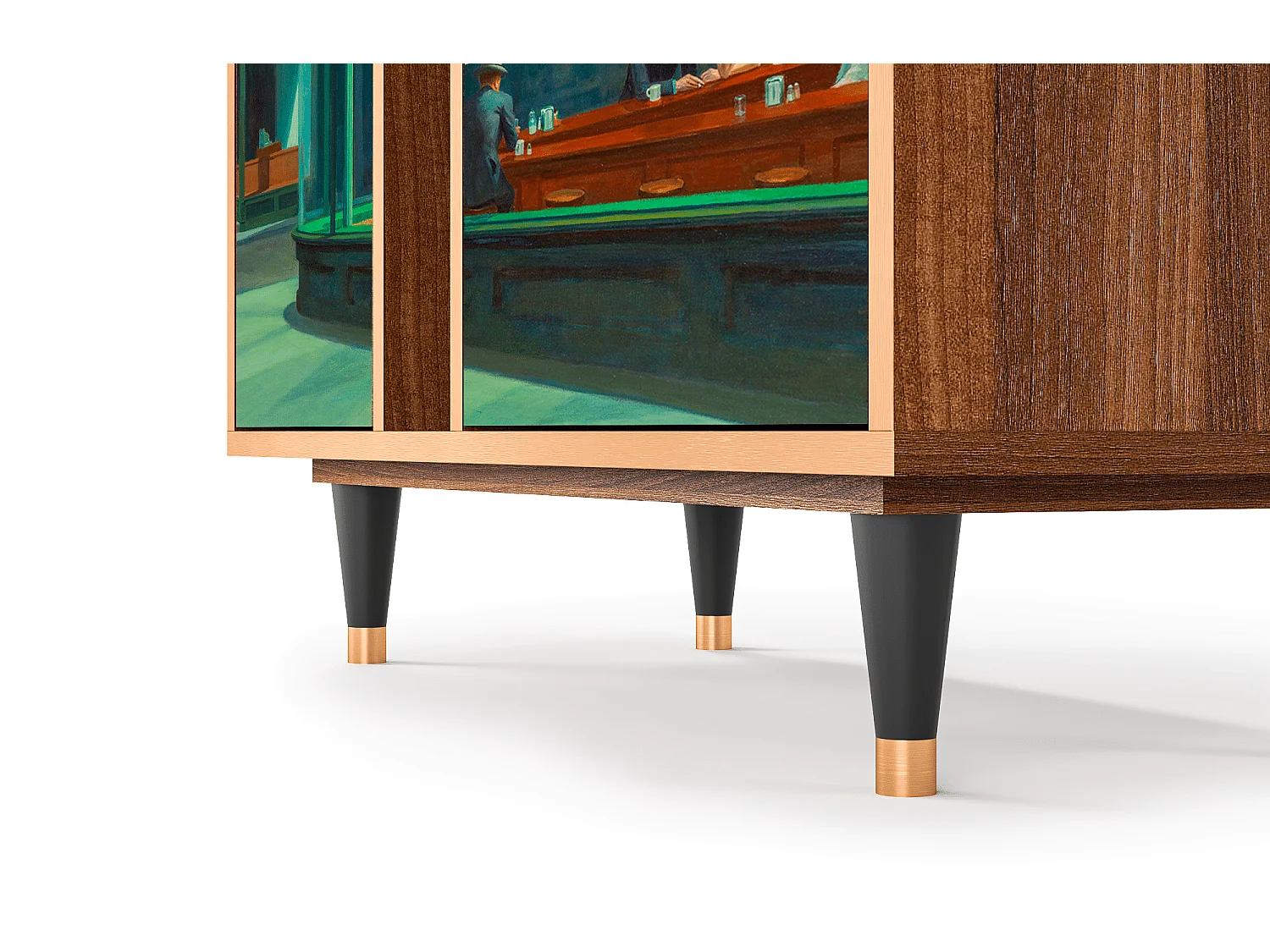 Buffet - 94х96х41 cm - BS5 - Nighthawks by Hopper, Noyer
