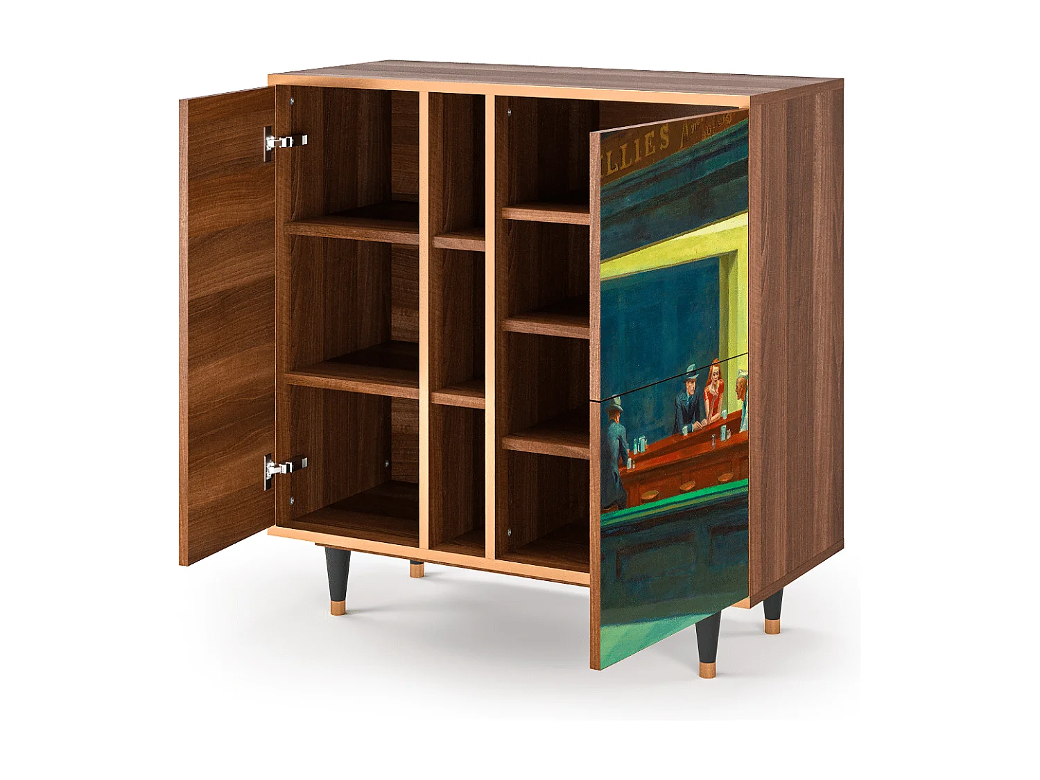 Credenza - 94х96х41 cm - BS5 - Nighthawks by Hopper, Noce