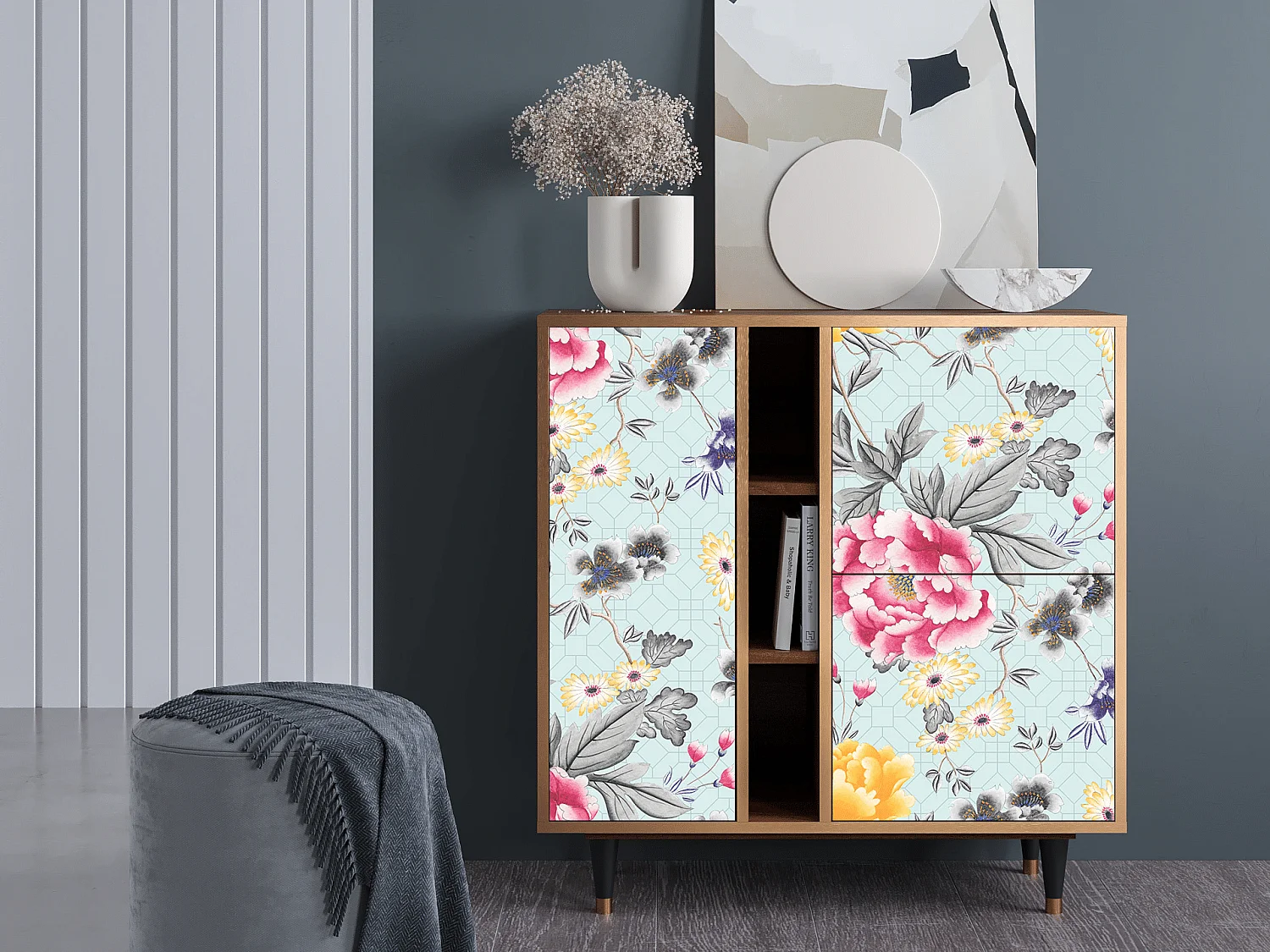 Dressoir - 94х96х41 cm - BS5 - Sky Garden, Walnoot