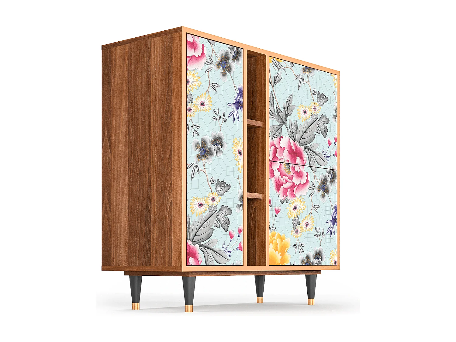 Dressoir - 94х96х41 cm - BS5 - Sky Garden, Walnoot