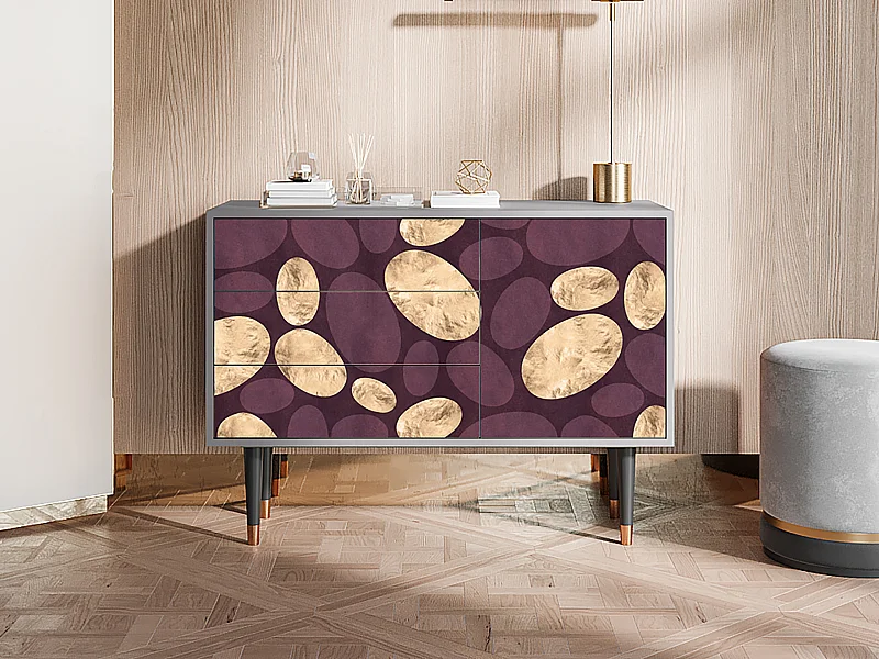 Kredens - 115х84х41 cm - S3 - Fine Wine, Szary