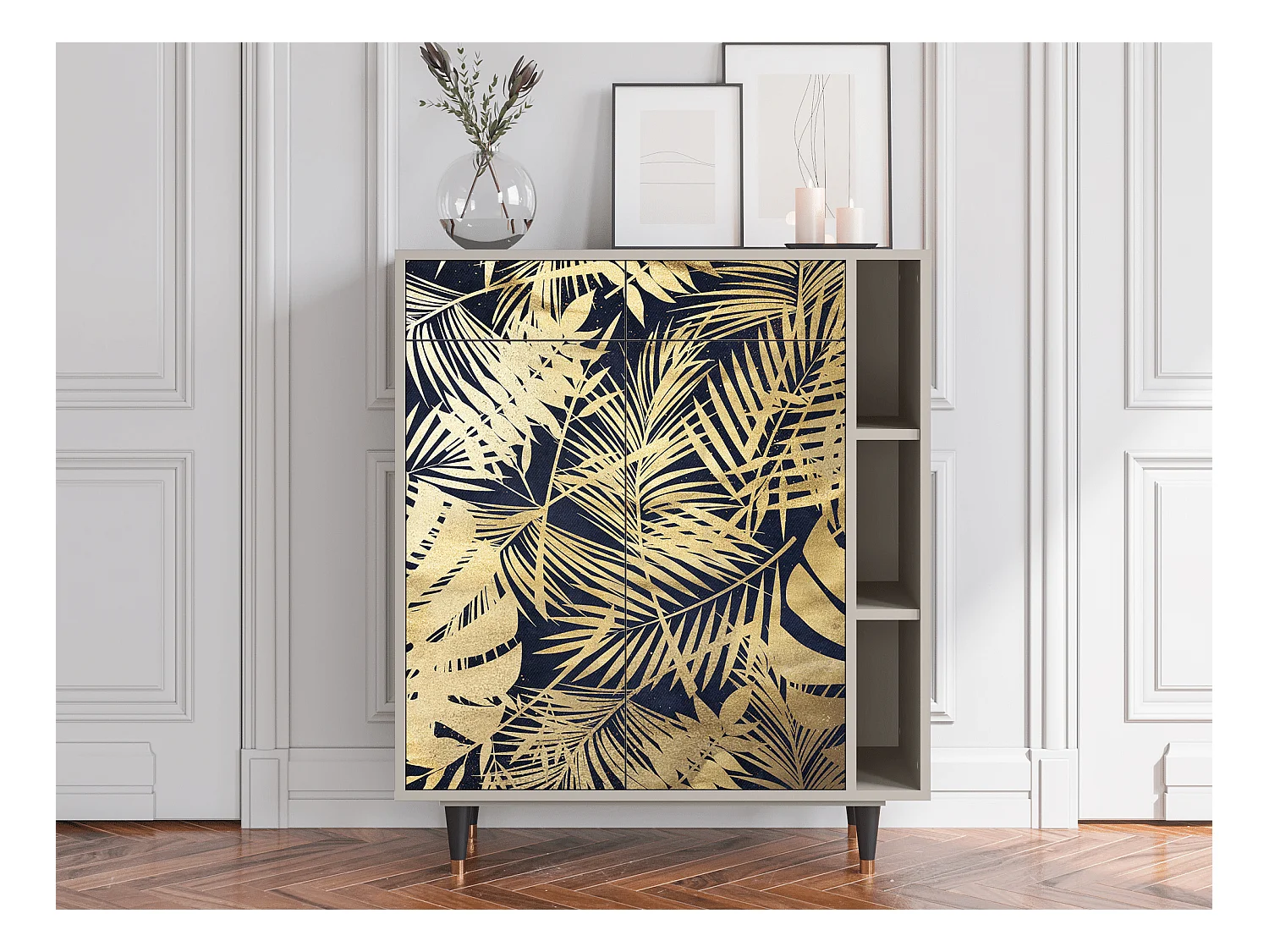 Kredens - 96х110х41 cm - BS6 - Jungle Vibes, Piaskowy