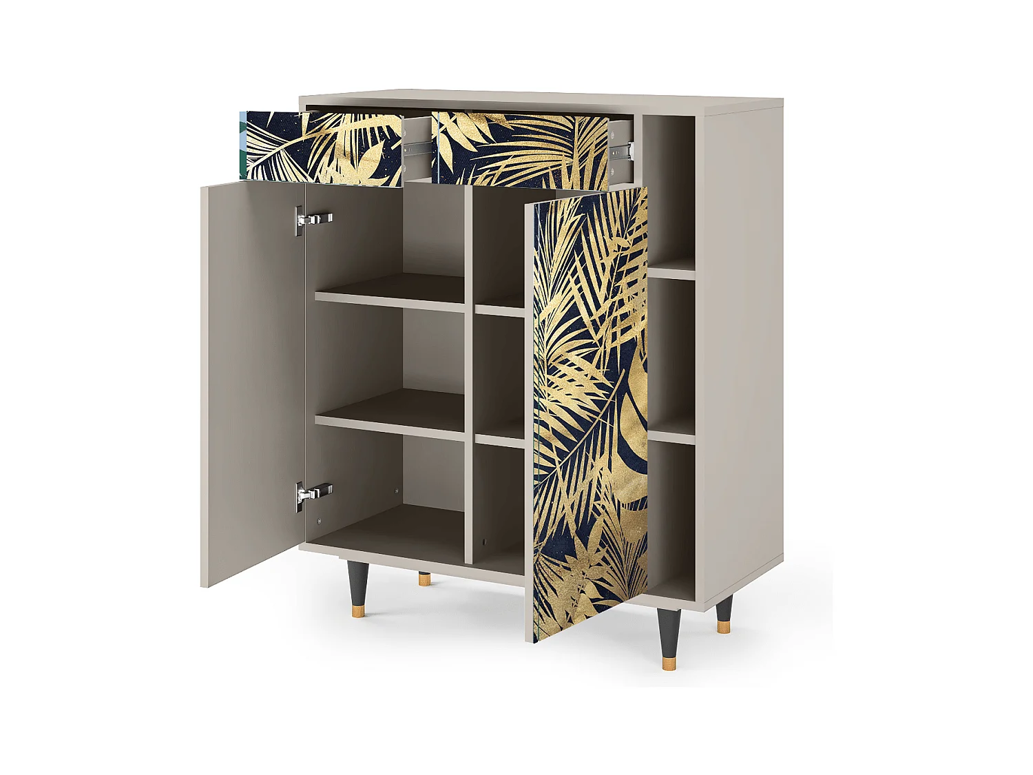 Kredens - 96х110х41 cm - BS6 - Jungle Vibes, Piaskowy