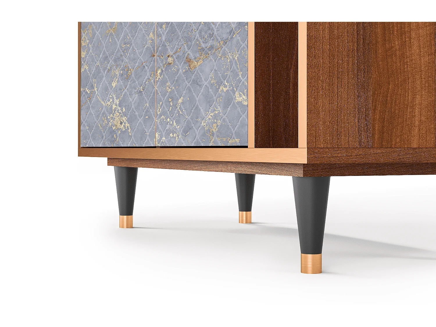 Aparador - 96х110х41 cm - BS6 - Golden Smoke, Nogueira