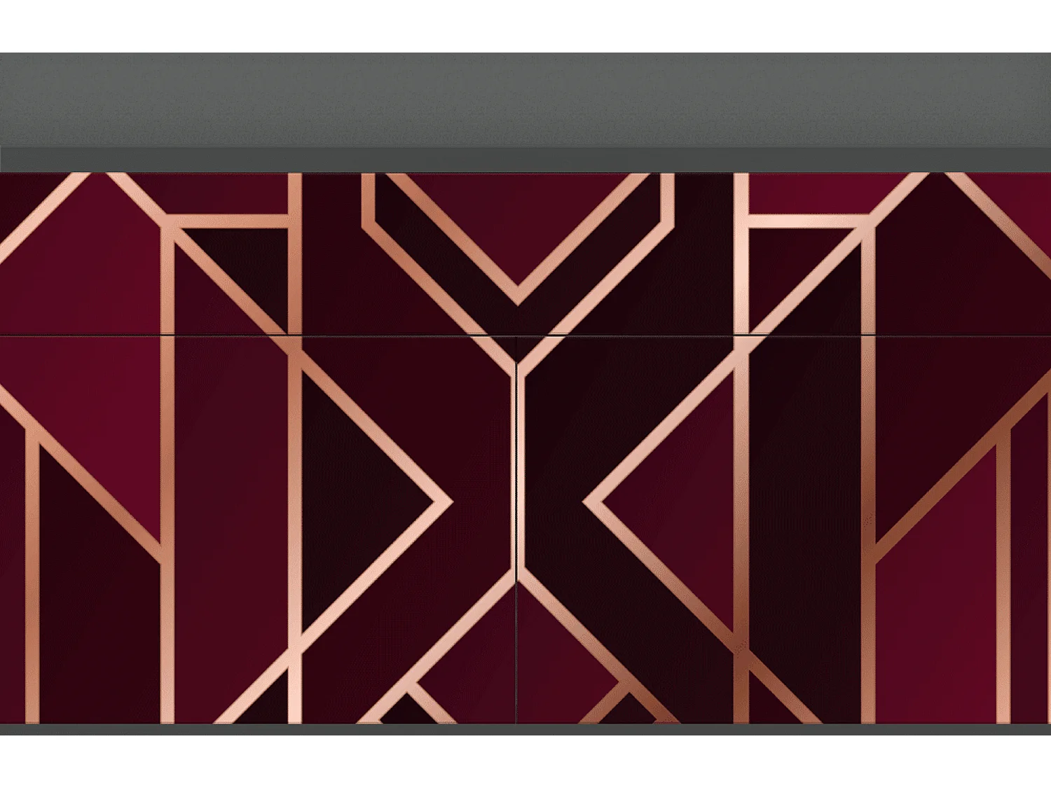 Kredens - 115x85x48 cm - BS4 - Burgundy Jewelery, Antracyt